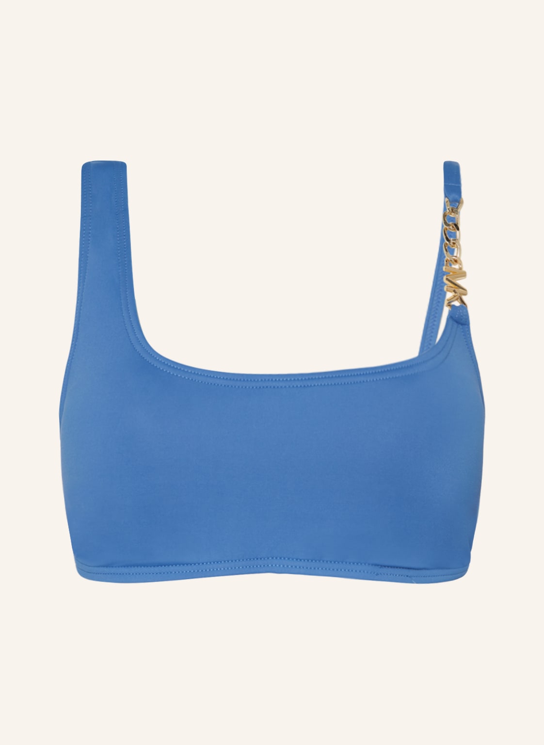 Image of Michael Kors Bustier-Bikini-Top Solids Logo blau