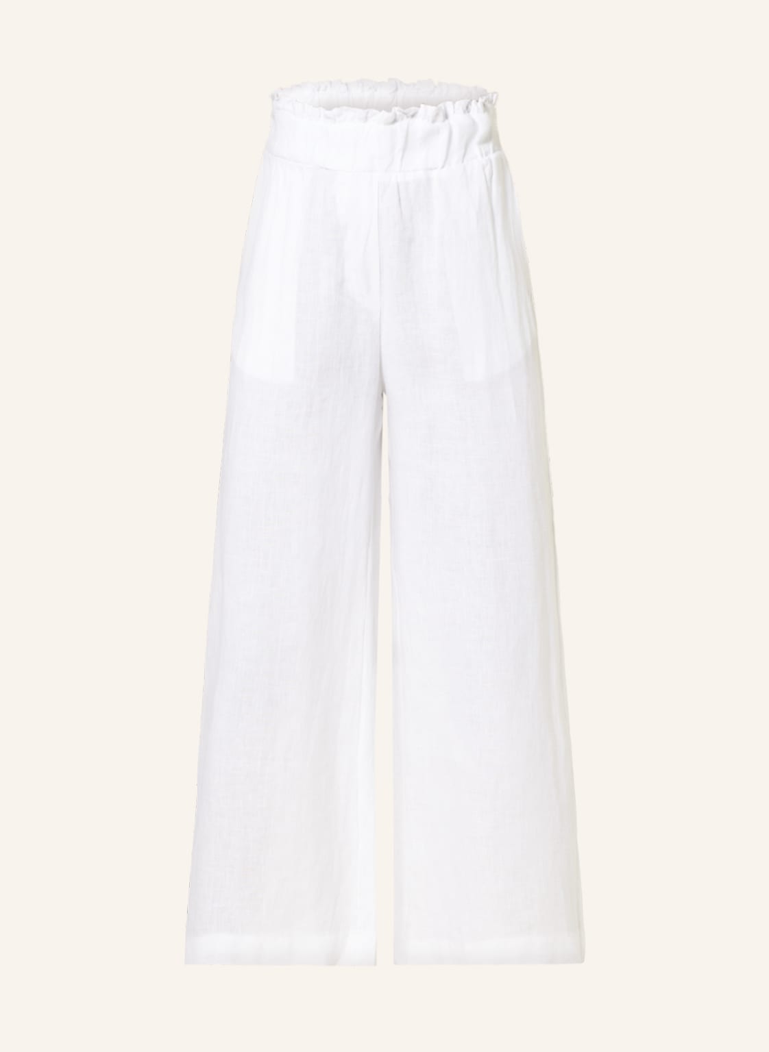 Image of Ottod'ame Culotte Aus Leinen weiss