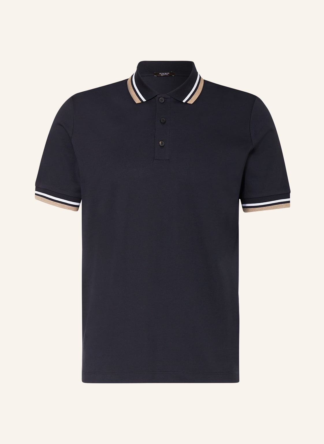 Image of Peserico Piqué-Poloshirt blau