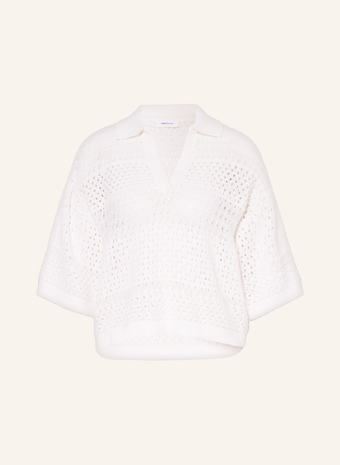 Image of Darling Harbour Kurzarm-Pullover weiss