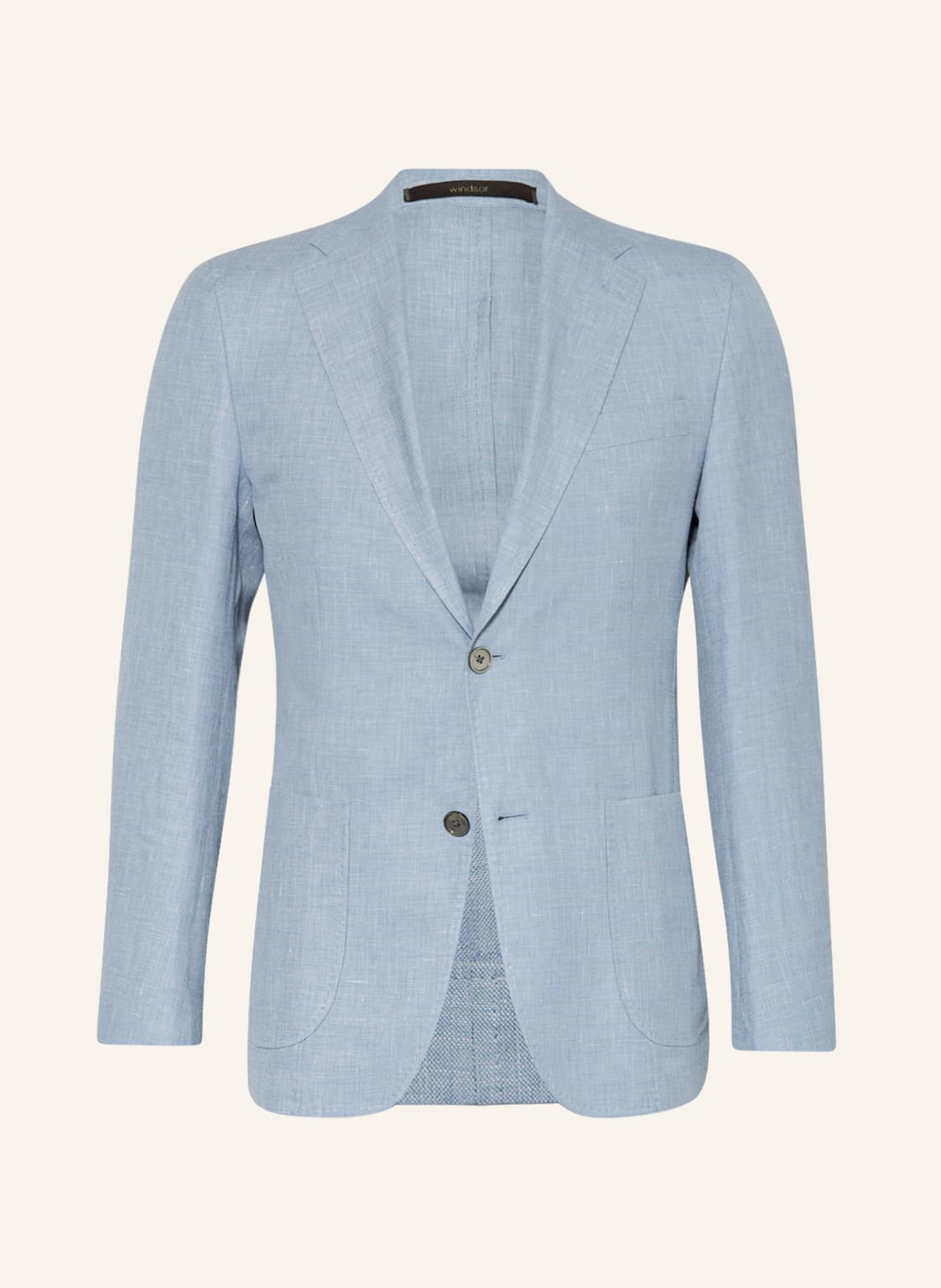 Image of Windsor. Sakko Giro Extra Slim Fit Mit Leinen blau