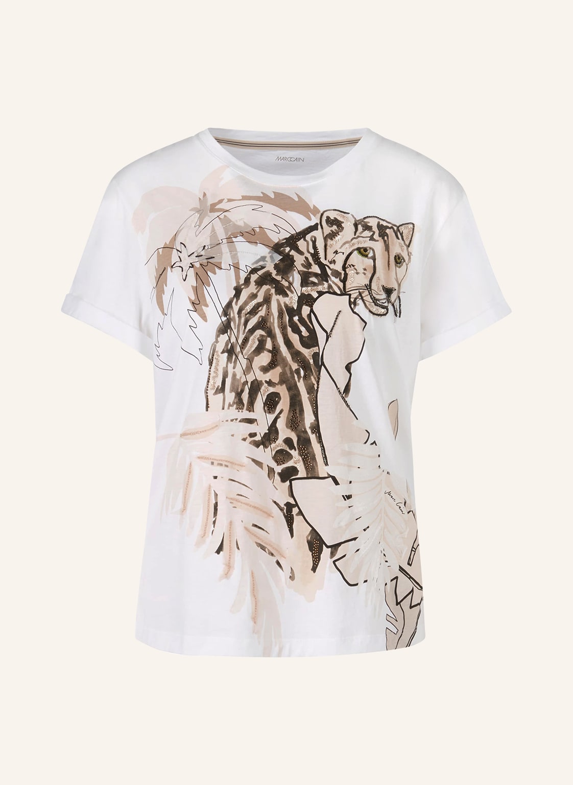 Image of Marc Cain T-Shirt Mit Pailetten weiss