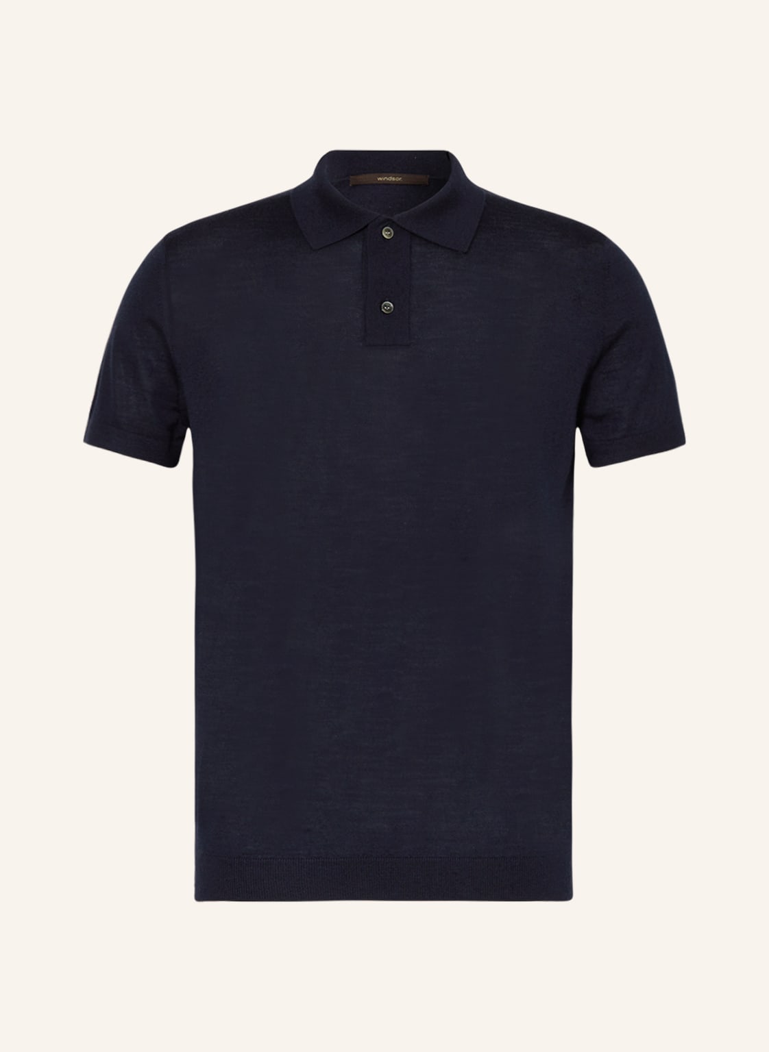 Image of Windsor. Strick-Poloshirt Nando Regular Fit blau