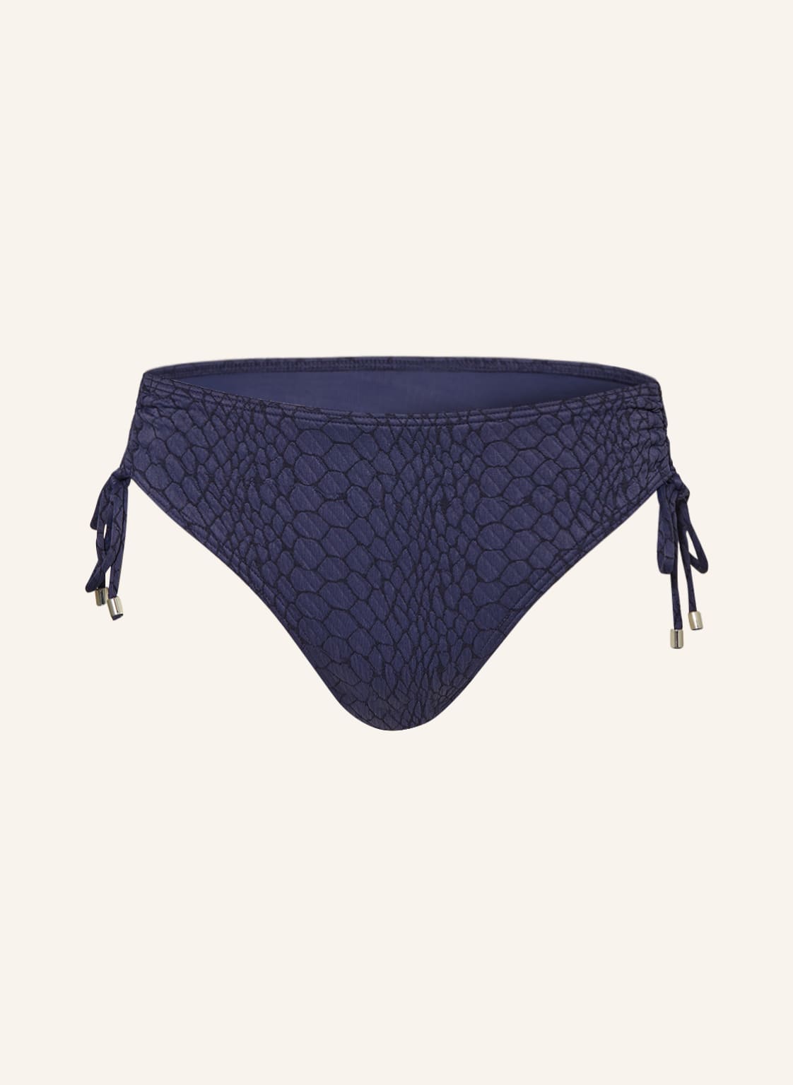 Image of Cyell High-Waist-Bikini-Hose Solid Snake blau