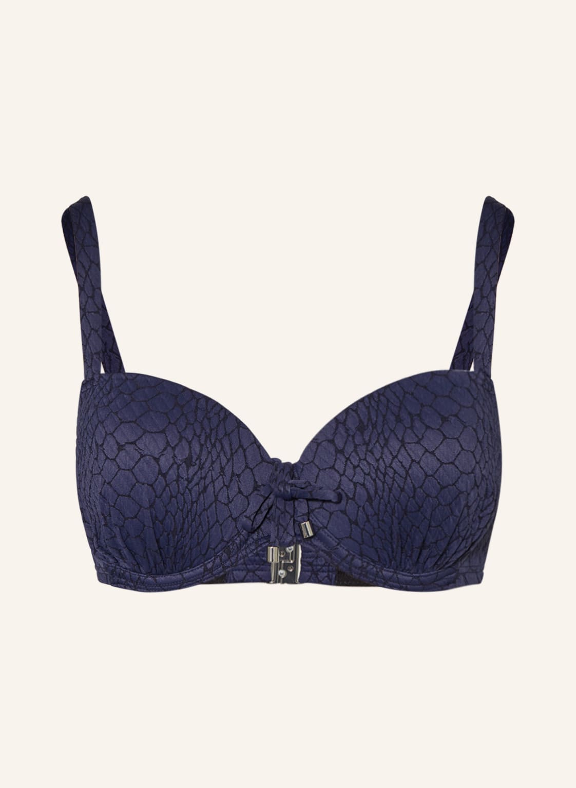 Image of Cyell Bügel-Bikini-Top Solid Snake blau