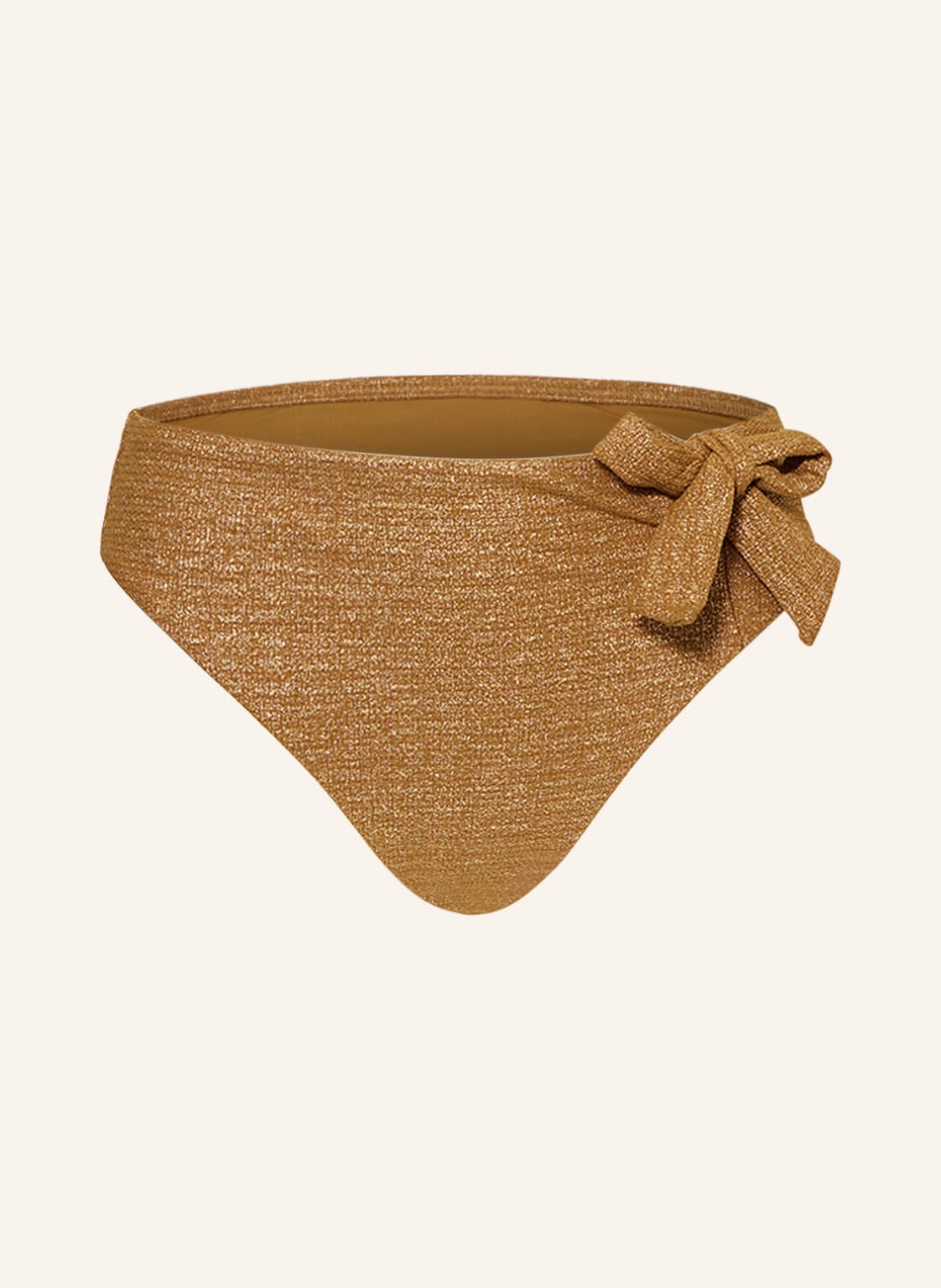 Image of Cyell High-Waist-Bikini-Hose Desert Glow Mit Glitzergarn gold