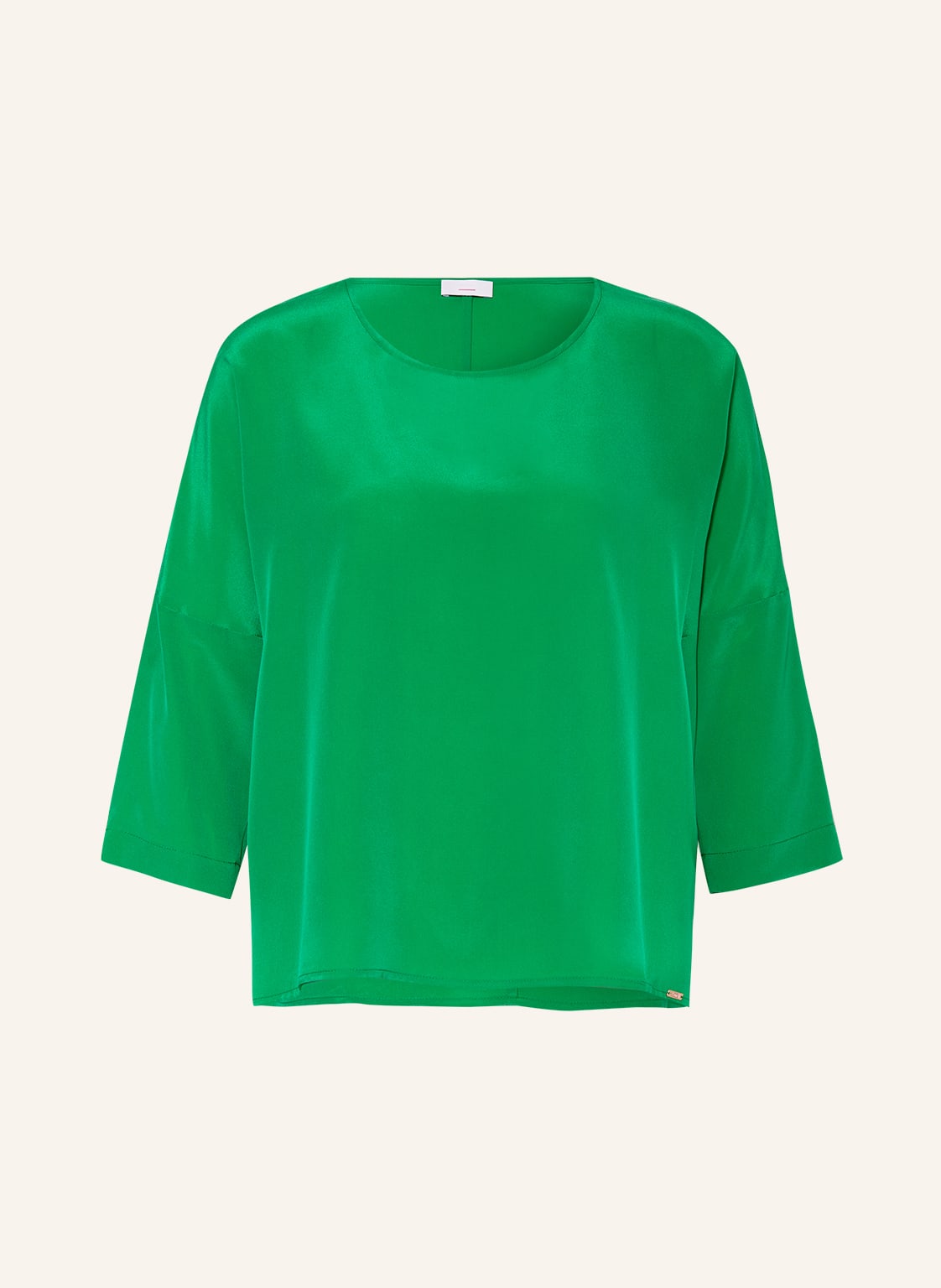 Image of Cinque Blusenshirt Citon Aus Seide Mit 3/4-Arm gruen