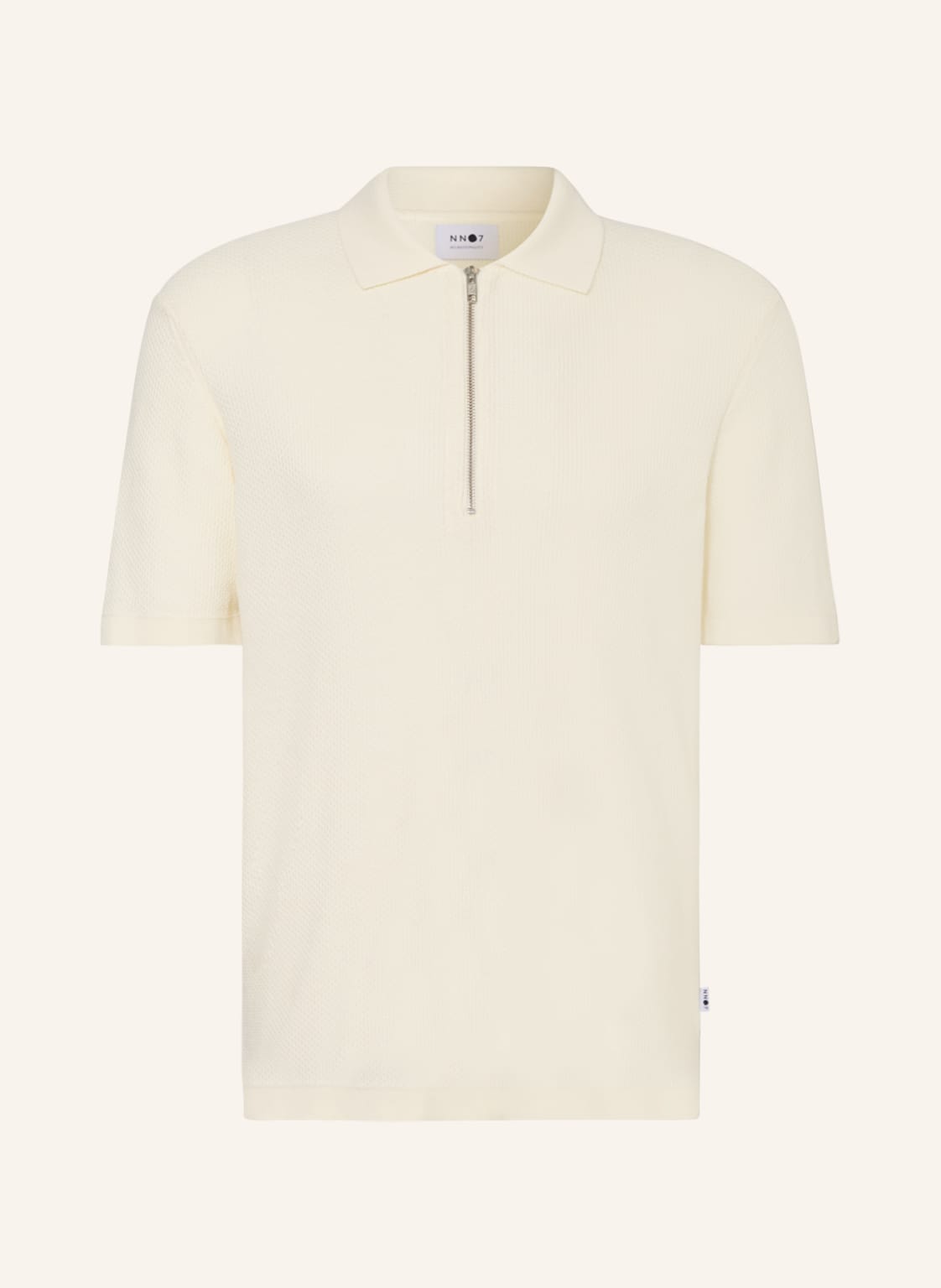 Image of nn07 Strick-Poloshirt Hansie weiss