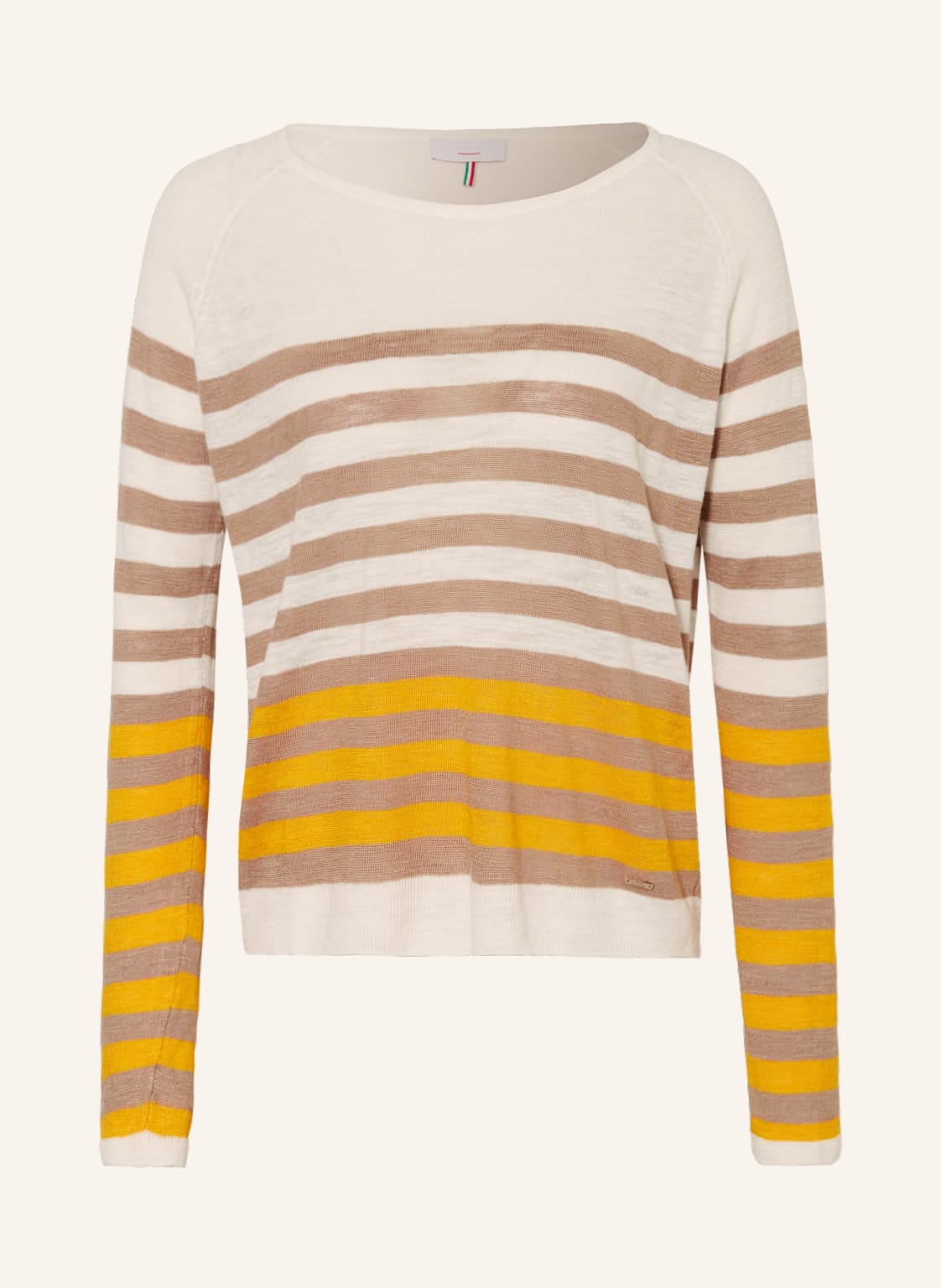 Image of Cinque Pullover Cimirabella Mit Leinen gelb