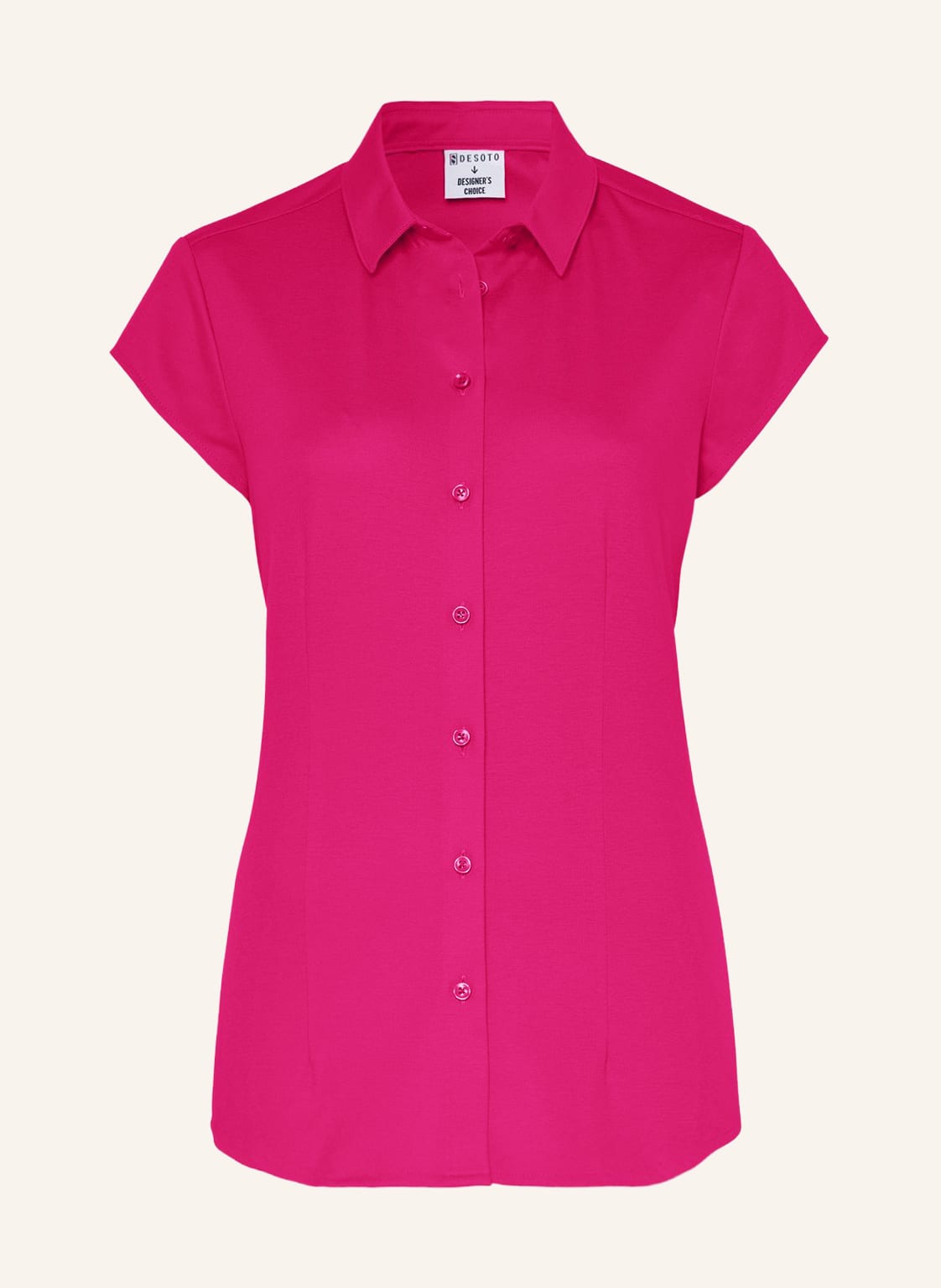 Image of Desoto Hemdbluse Pia Aus Jersey pink