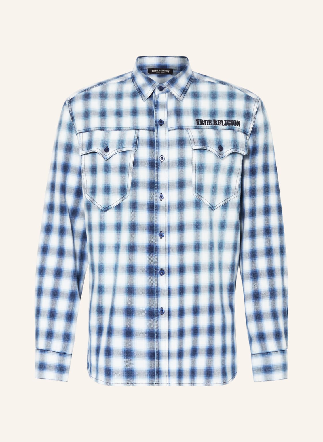 Image of True Religion Hemd Regular Fit blau