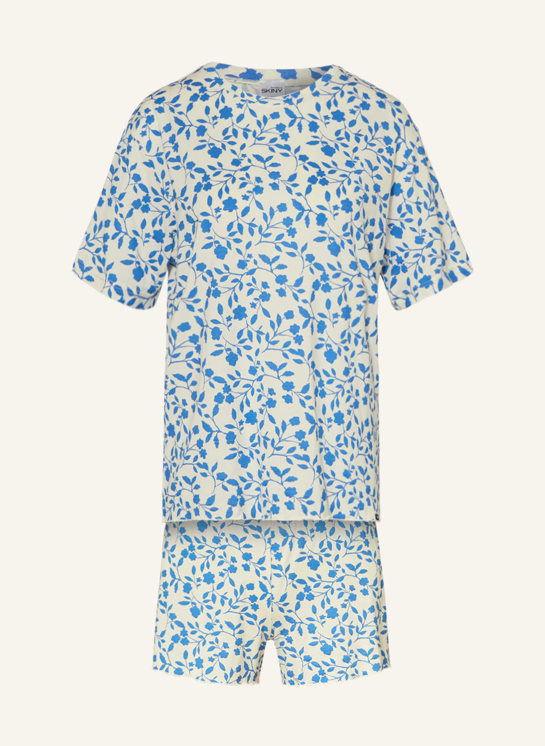 Image of Skiny Shorty-Schlafanzug Every Night In Skiny blau