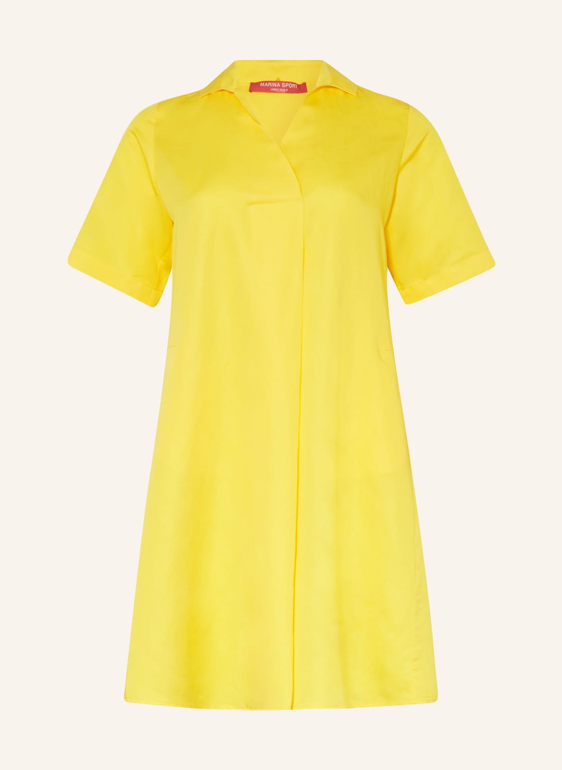 Image of Marina Rinaldi Sport Kleid Decidere Mit Leinen gelb