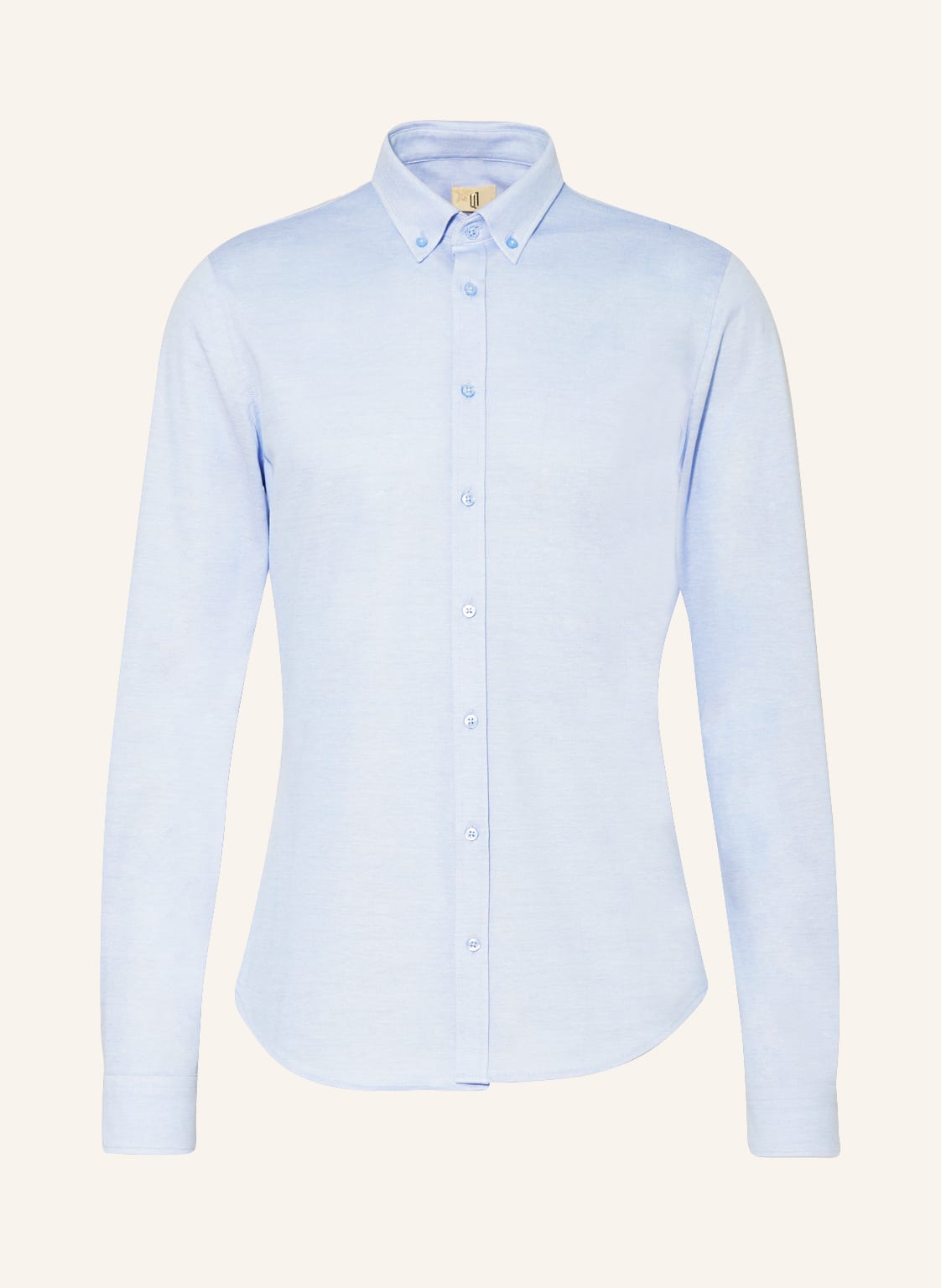 Image of q1 Manufaktur Piqué-Hemd Extra Slim Fit blau