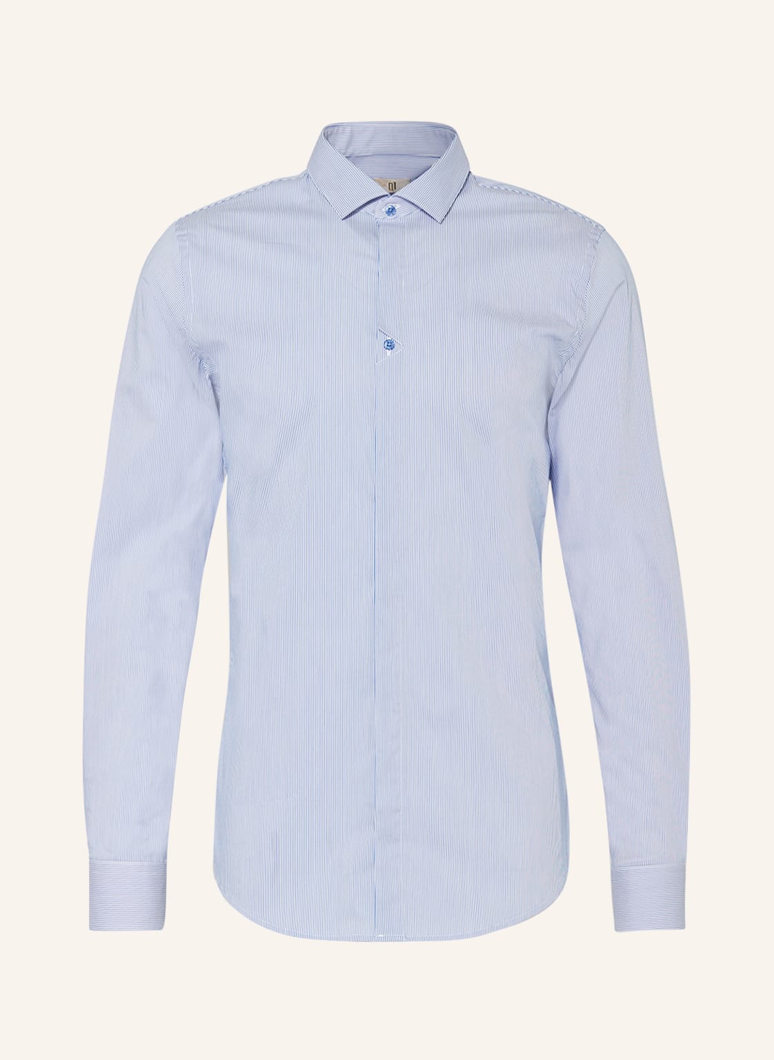 Image of q1 Manufaktur Jerseyhemd Extra Slim Fit blau