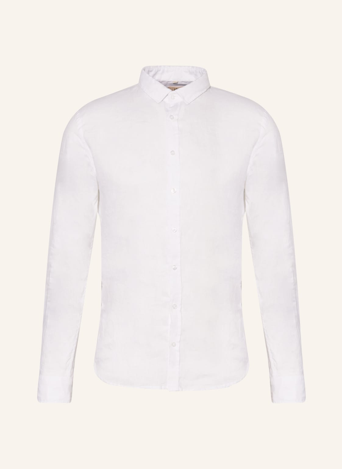 Image of q1 Manufaktur Leinenhemd Slim Fit weiss