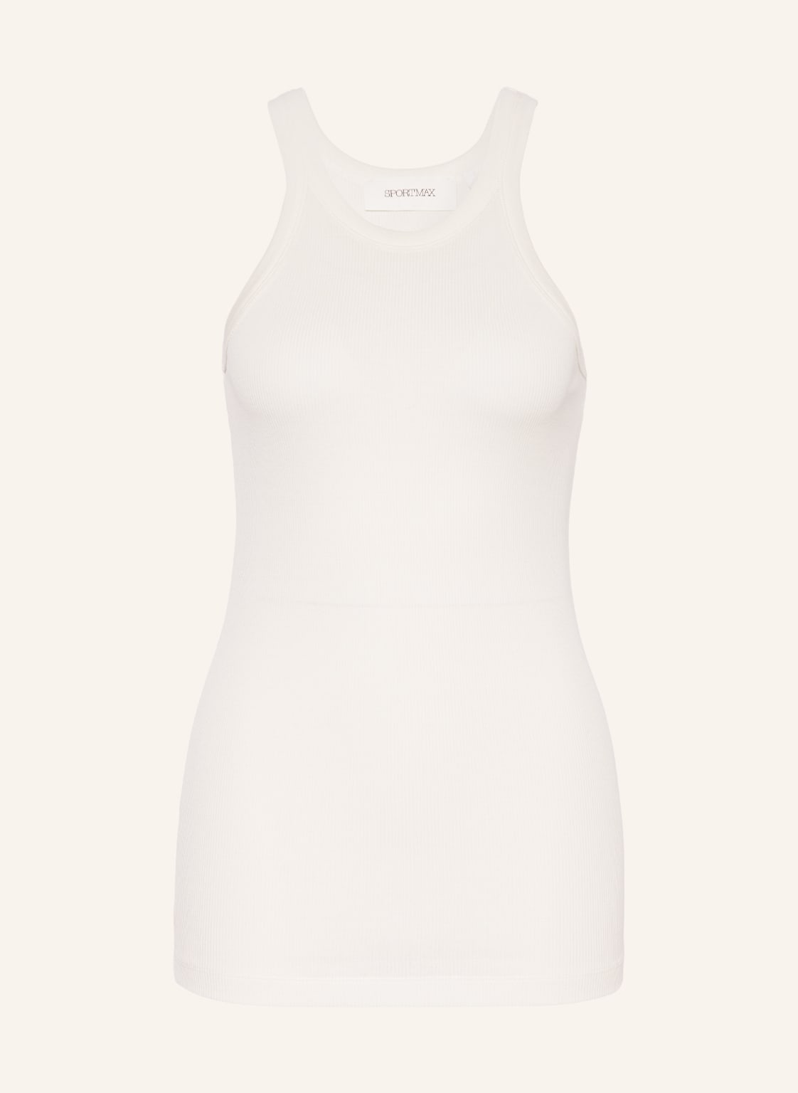 Image of Sportmax Stricktop Panetto Mit Seide weiss