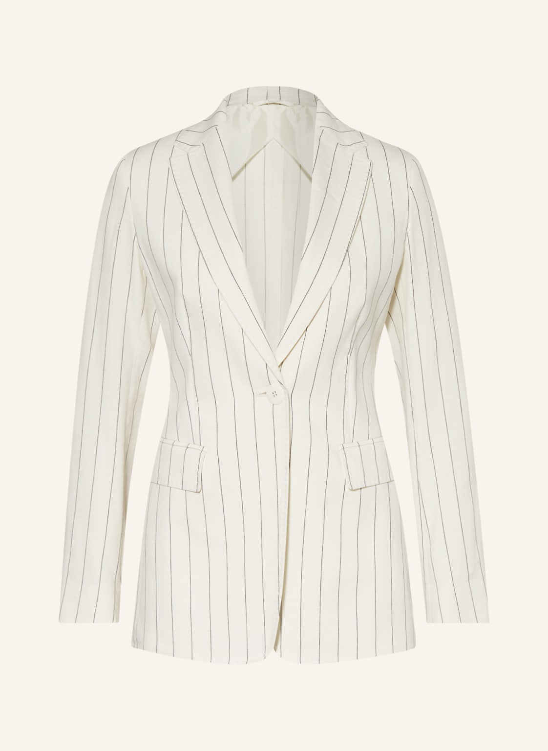 Image of Maxmara Studio Blazer Dotto Mit Leinen weiss