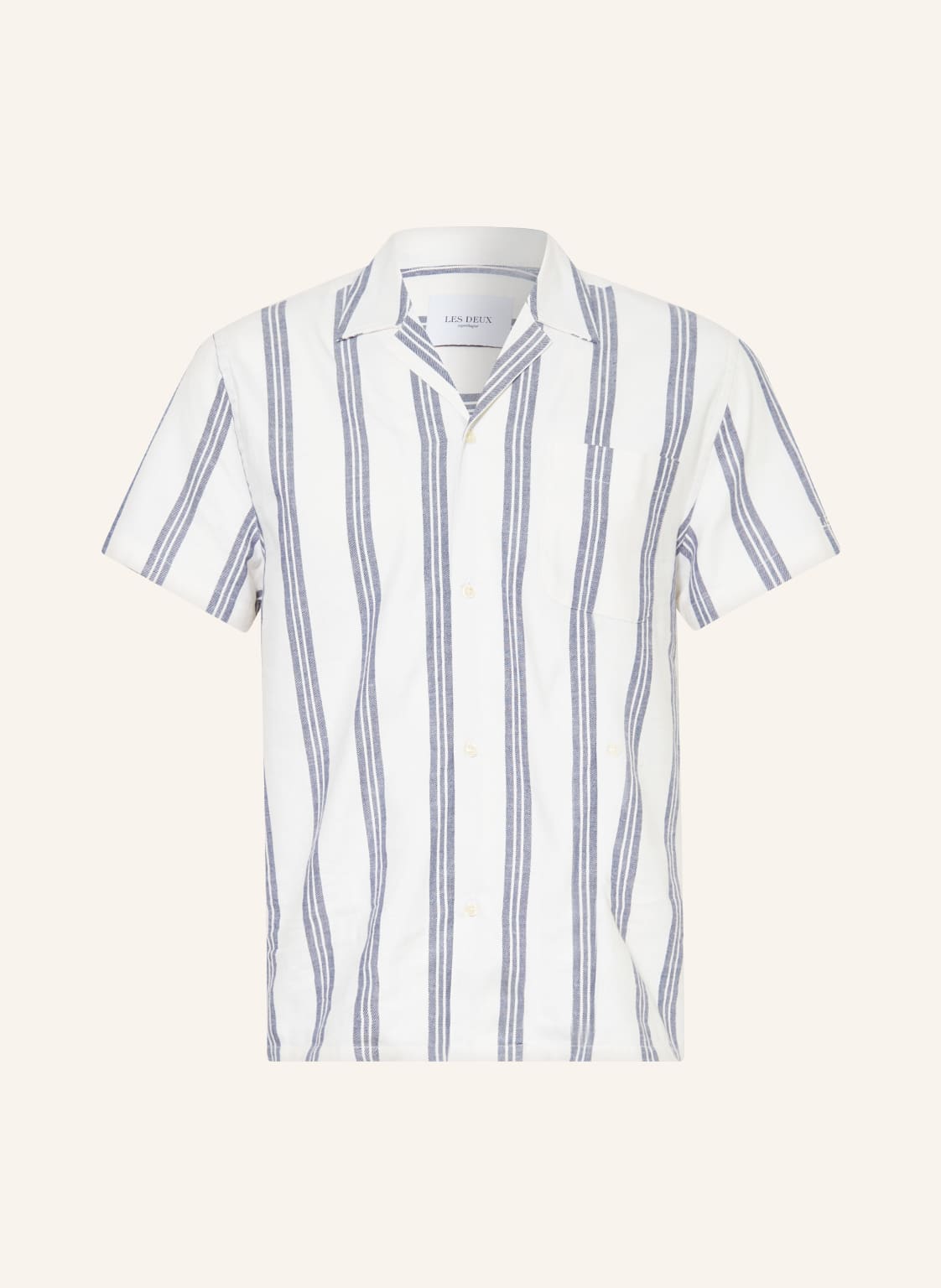 Image of Les Deux Resorthemd Lawson Regular Fit weiss