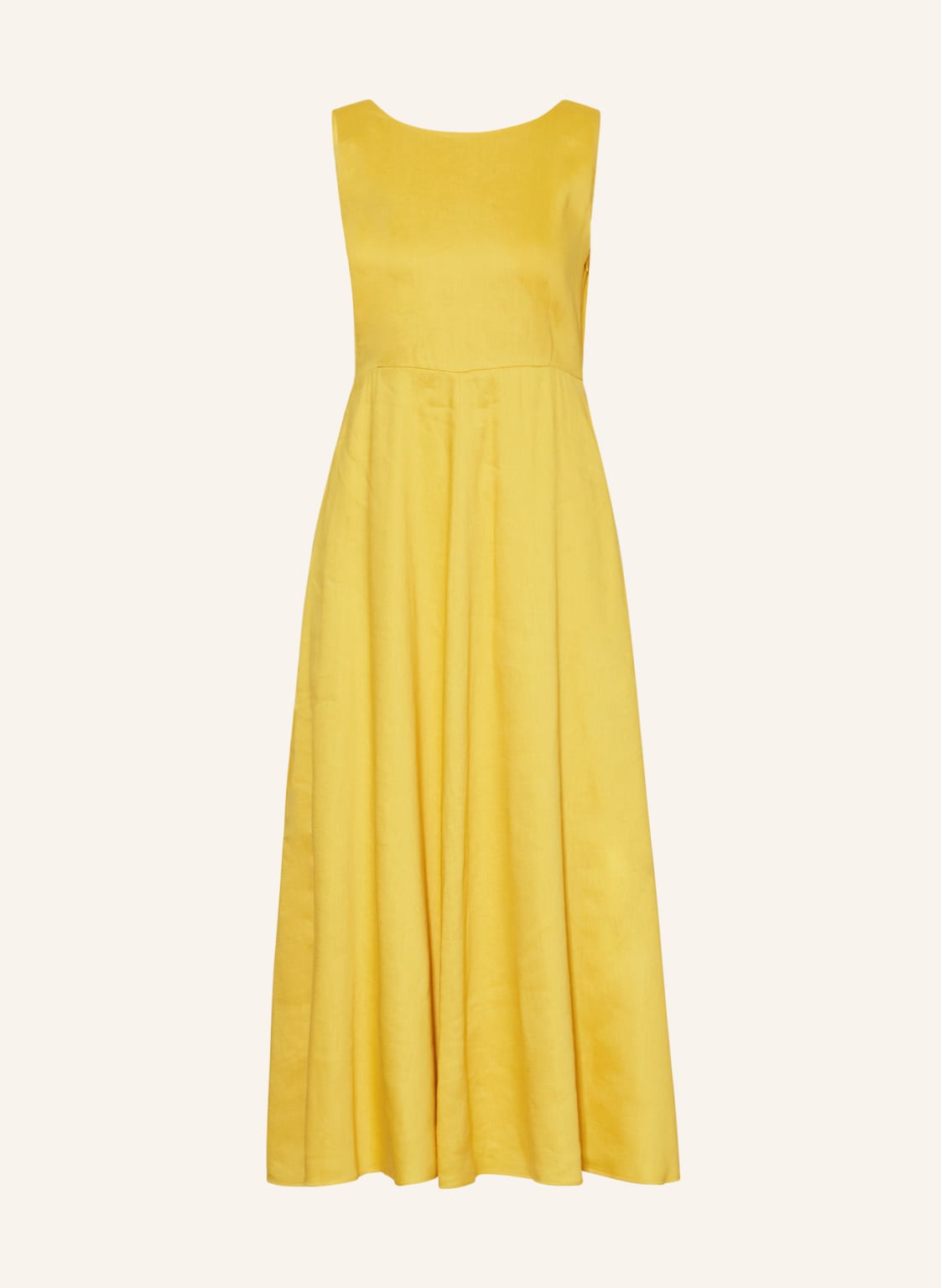 Image of Weekend Maxmara Kleid Scafati Mit Leinen gelb