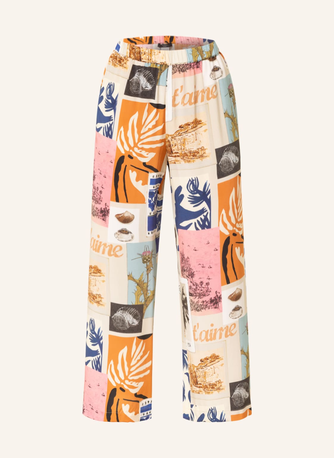 Image of Weekend Maxmara 7/8-Hose Karman Aus Seide beige