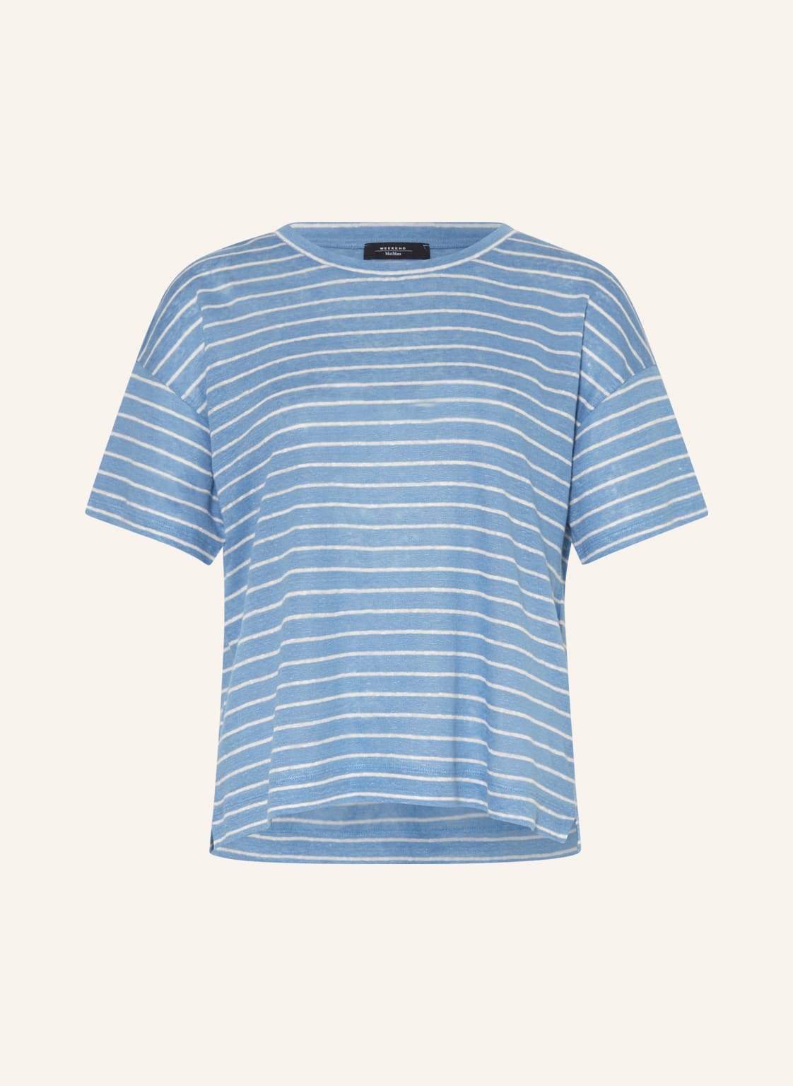 Image of Weekend Maxmara Strickshirt Balia Aus Leinen blau