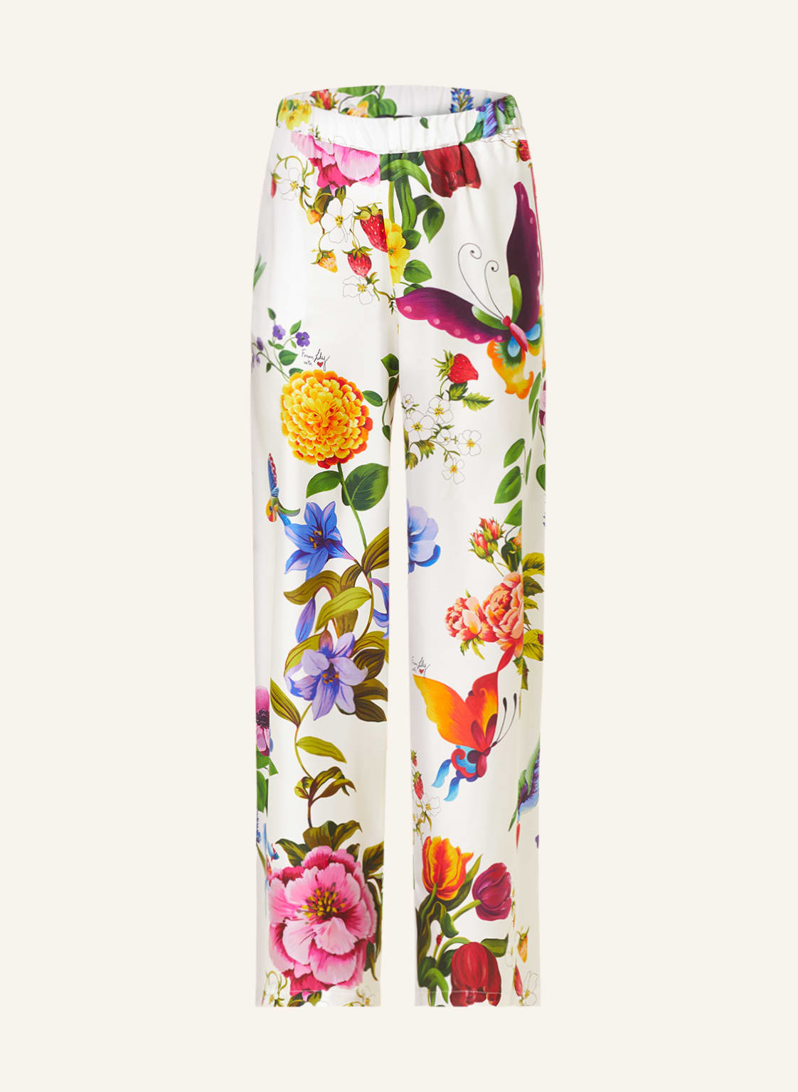 Image of Weekend Maxmara Marlenehose Neo Aus Seide weiss