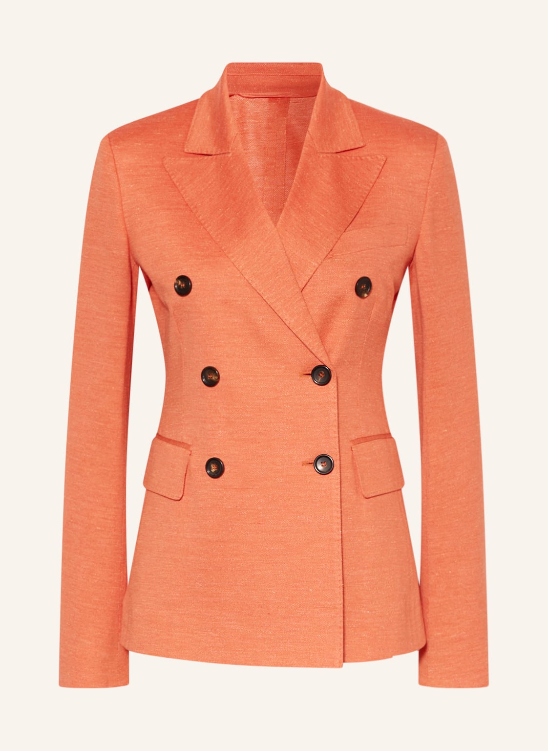 Image of Max Mara Blazer Zirlo Mit Leinen orange