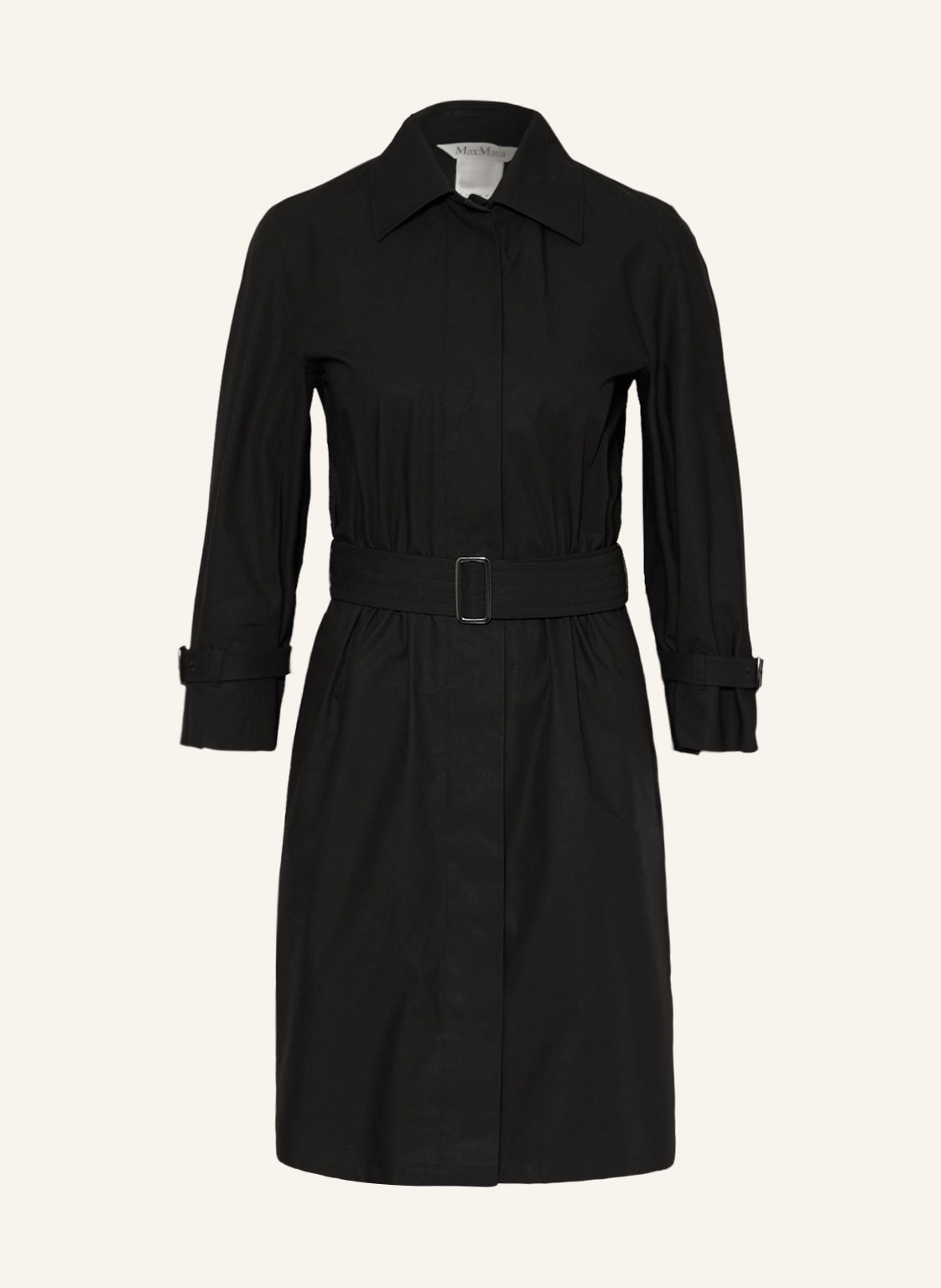 Image of Max Mara Hemdblusenkleid Saio Mit 3/4-Arm schwarz