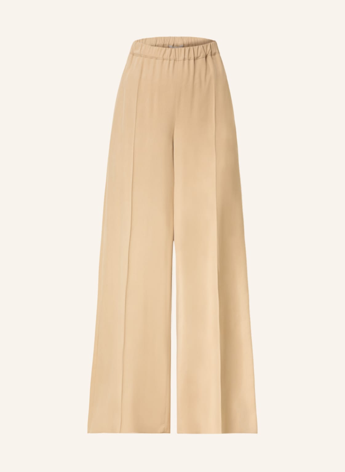 Image of Max Mara Marlenehose Gara Aus Seide beige