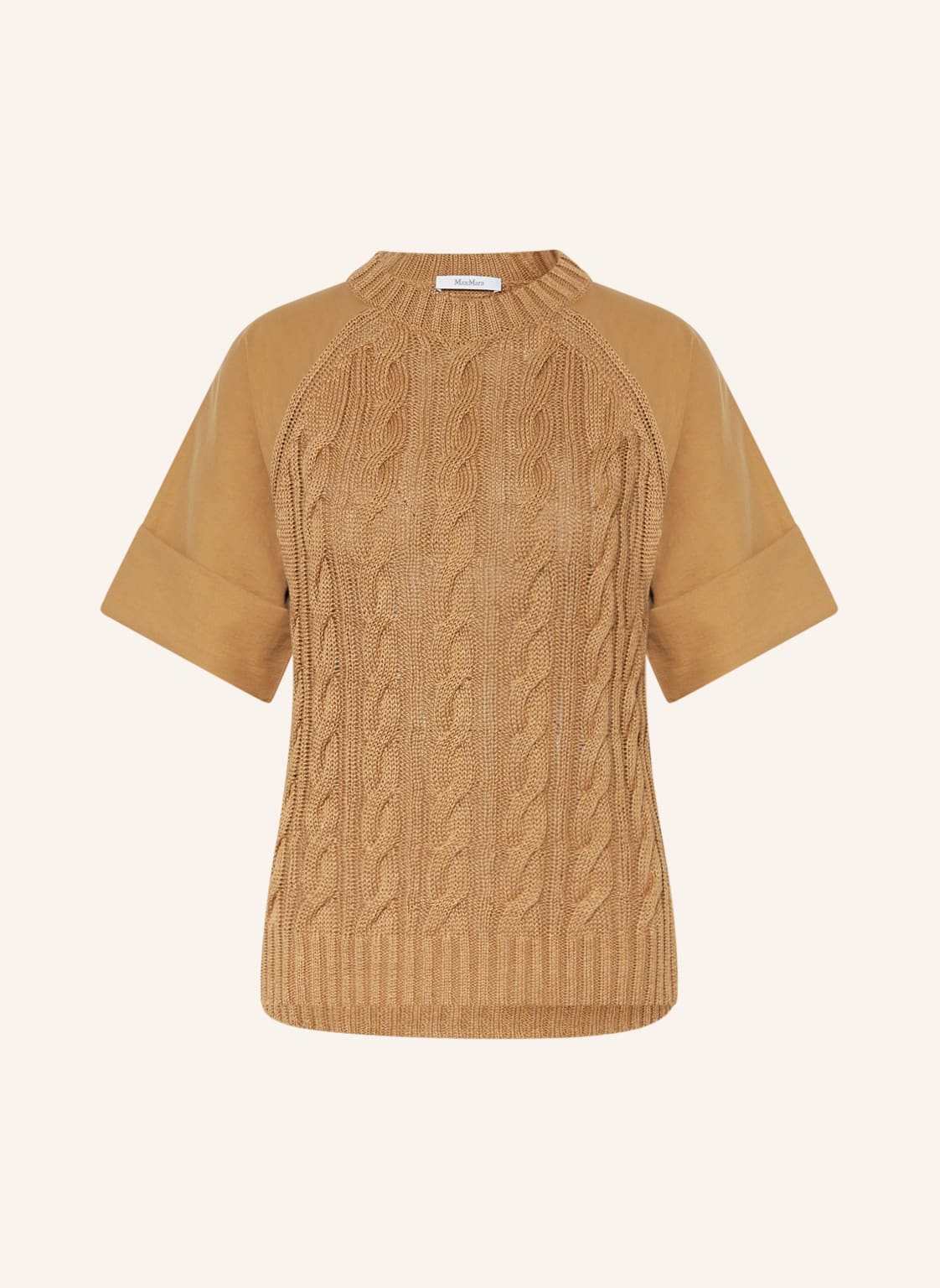 Image of Max Mara Pullover Biella Im Materialmix beige
