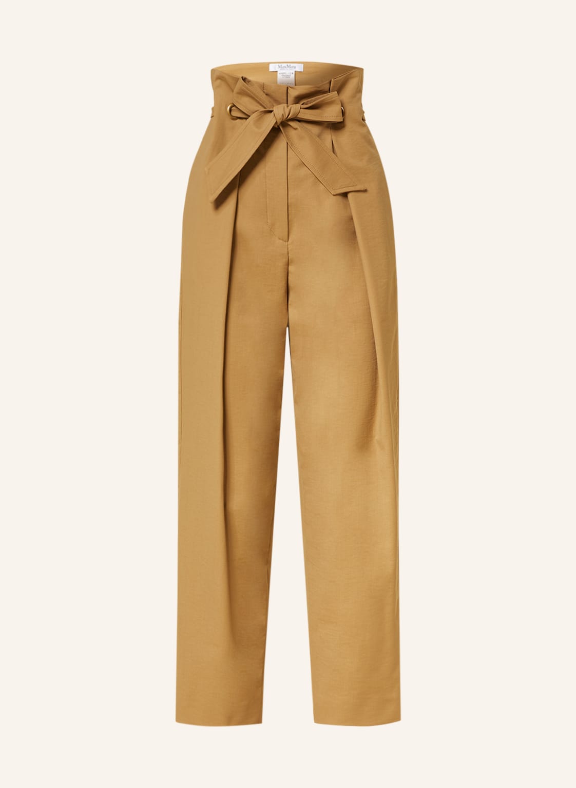 Image of Max Mara Paperbag-Hose Verna beige