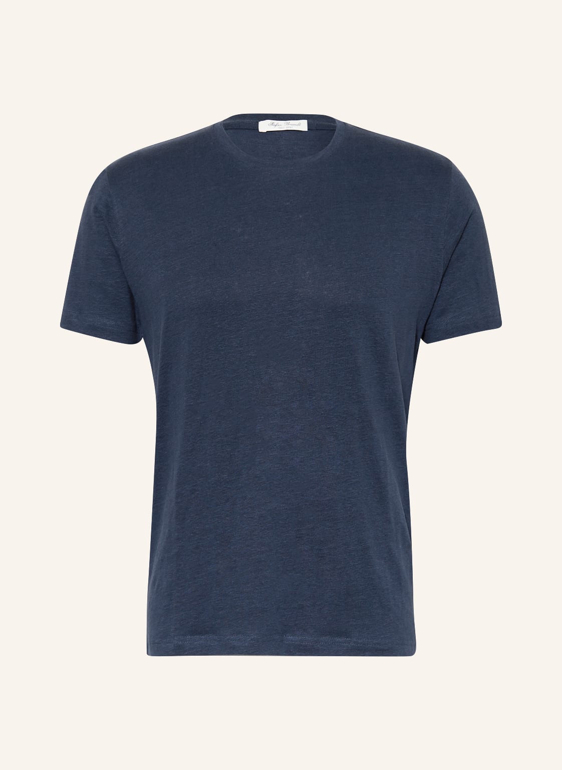Image of Stefan Brandt T-Shirt Aus Leinen blau