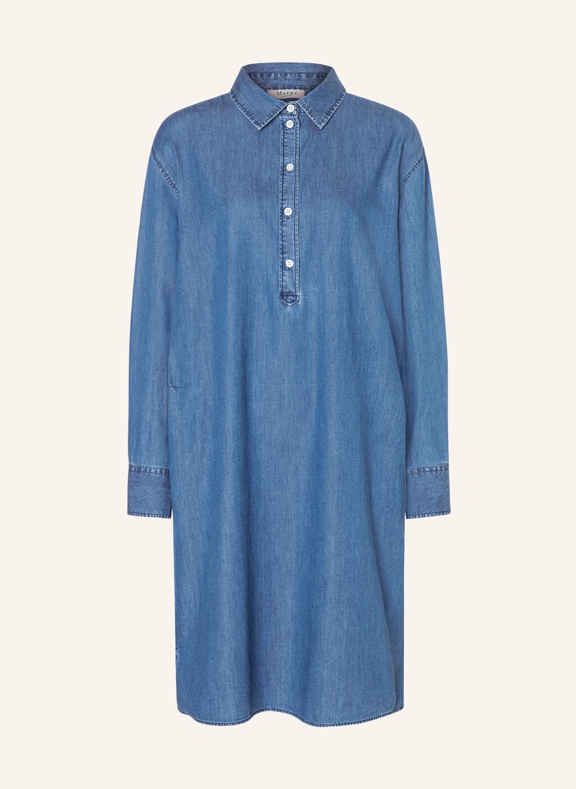 Image of Maerz Muenchen Kleid In Jeansoptik blau