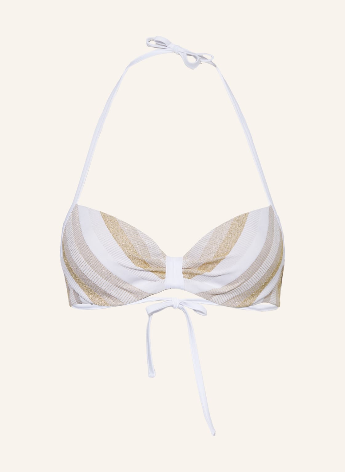 Image of Max Mara Beachwear Bügel-Bikini-Top Azurra Mit Glitzergarn weiss