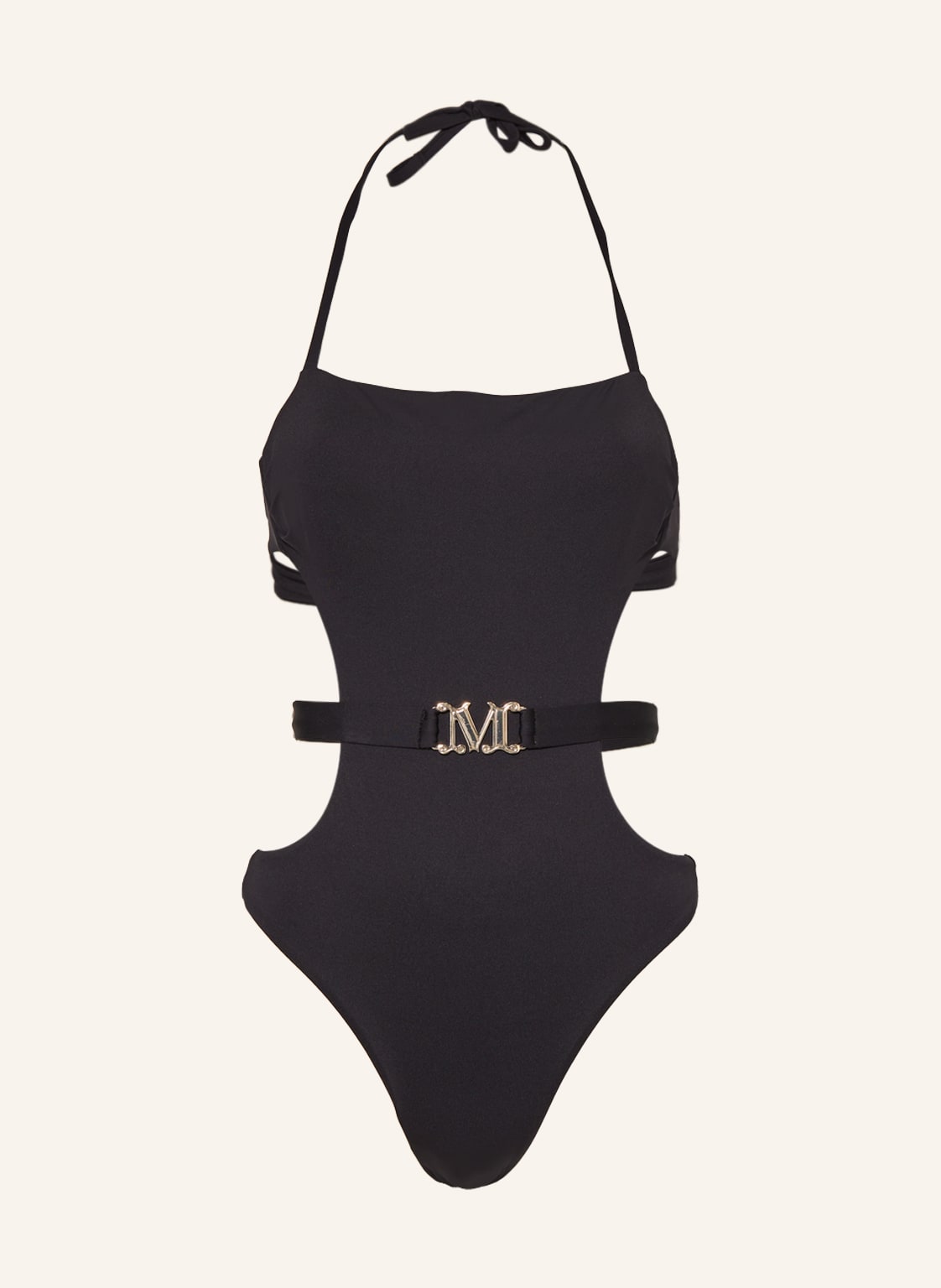 Image of Max Mara Beachwear Neckholder-Badeanzug Cleo schwarz
