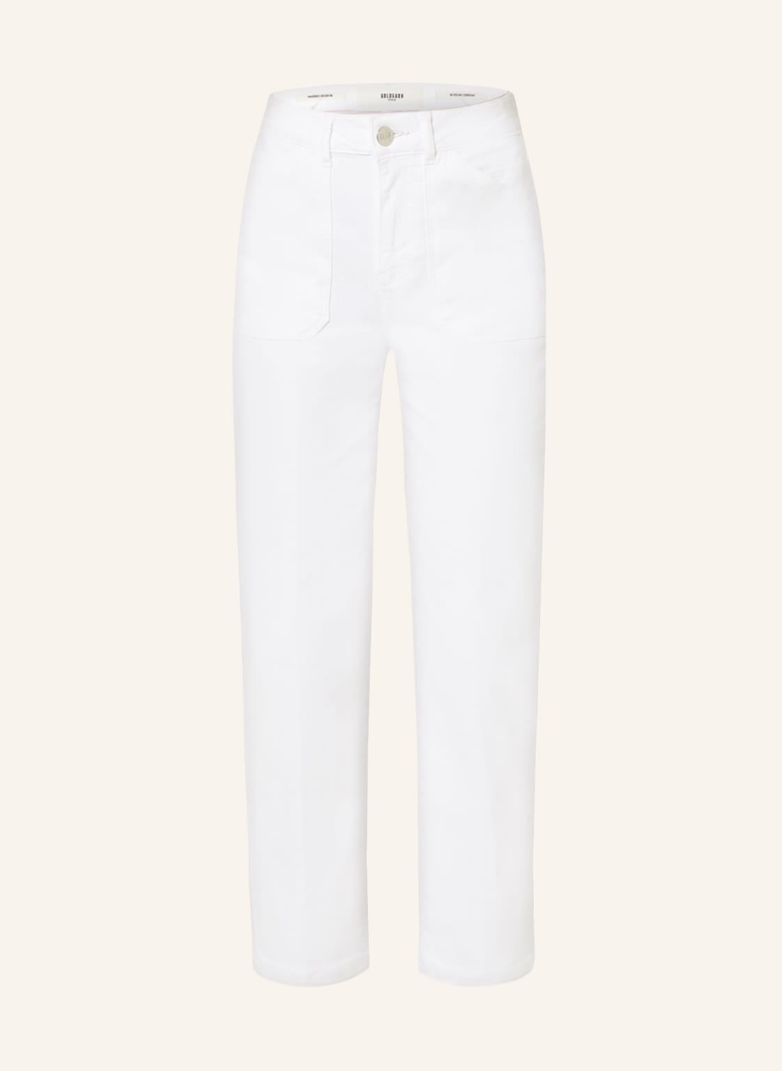 Image of Goldgarn Denim Straight Jeans weiss