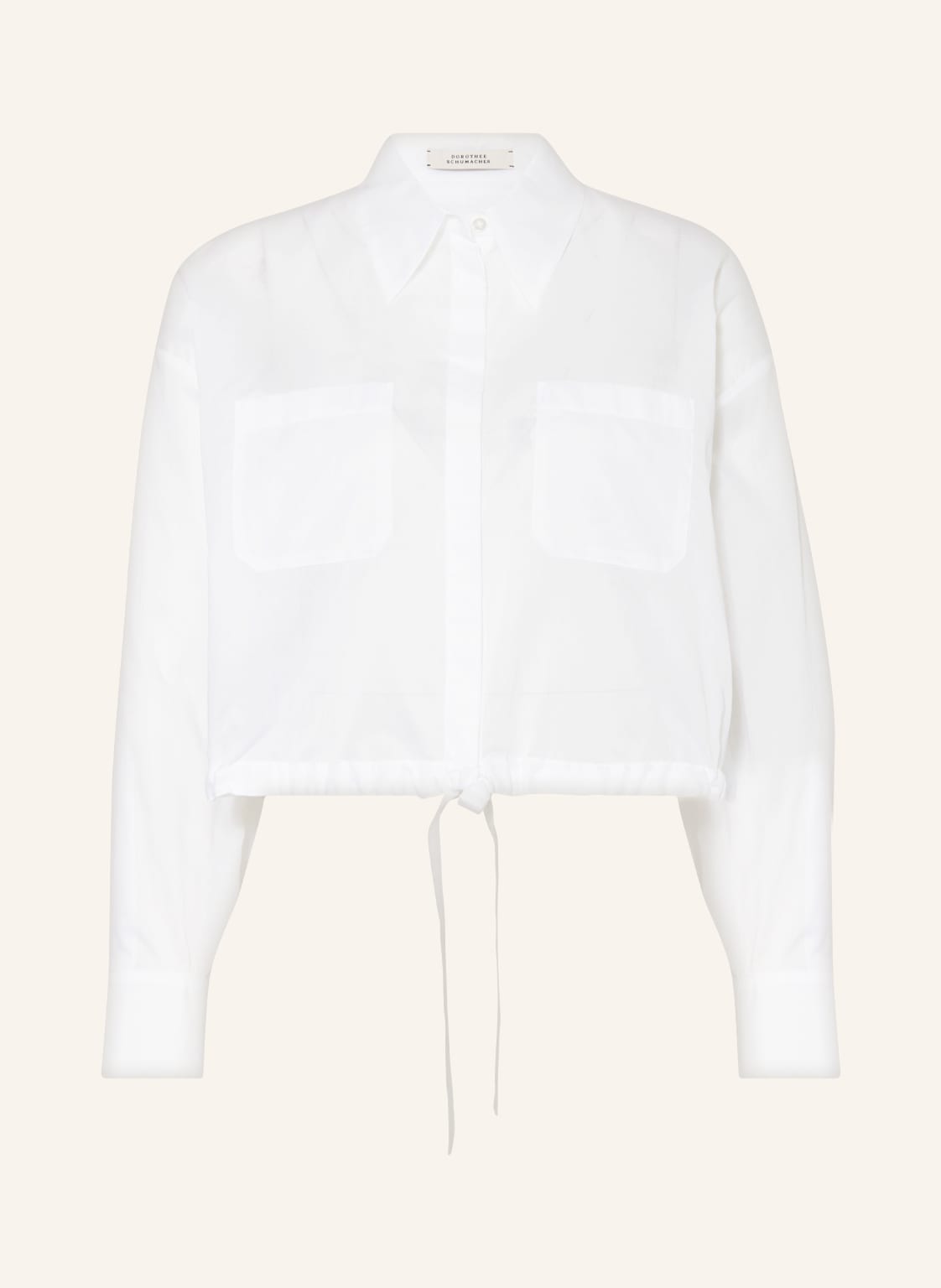 Image of Dorothee Schumacher Cropped-Hemdbluse weiss