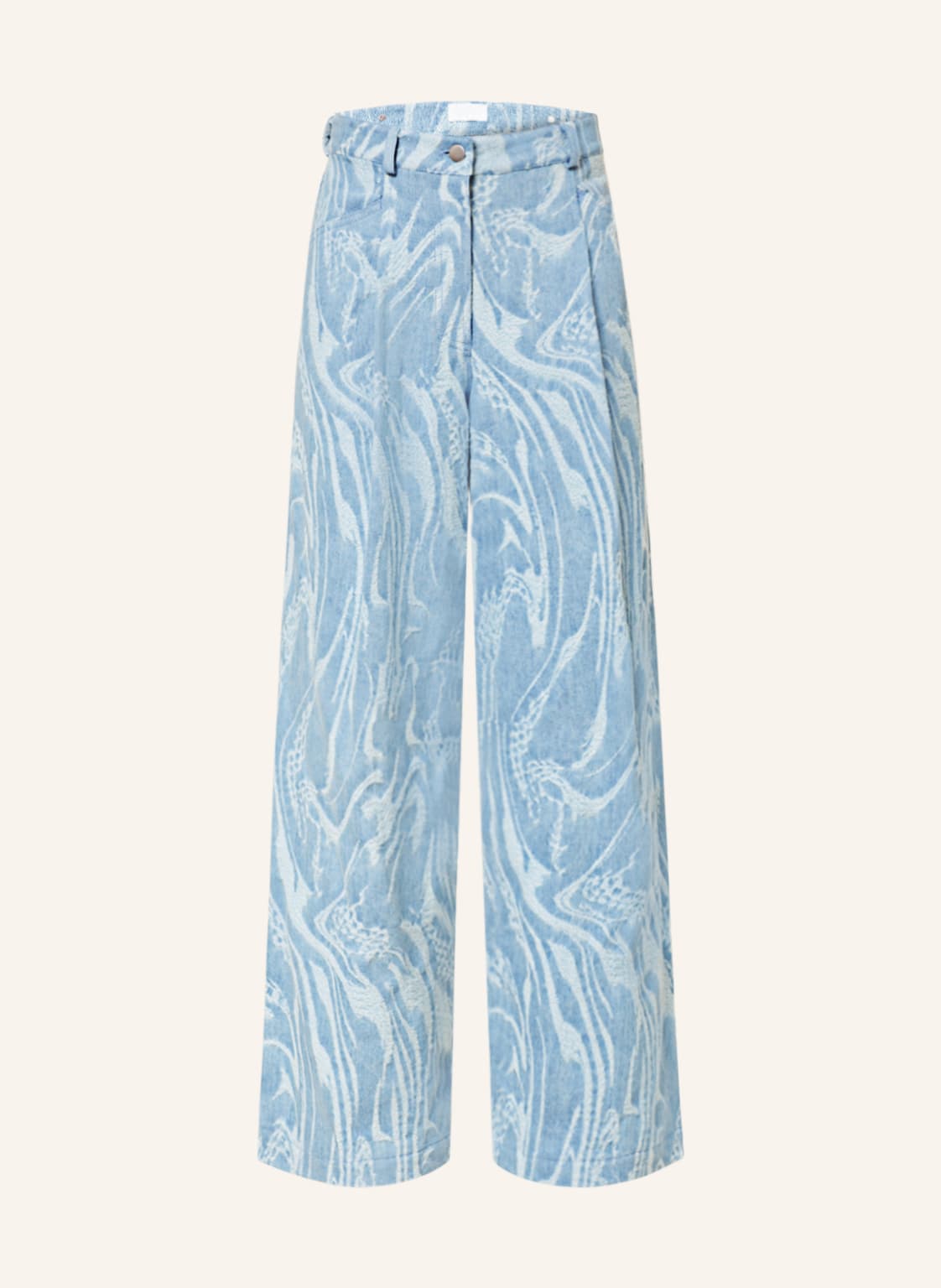 Image of Lala Berlin Flared Jeans blau