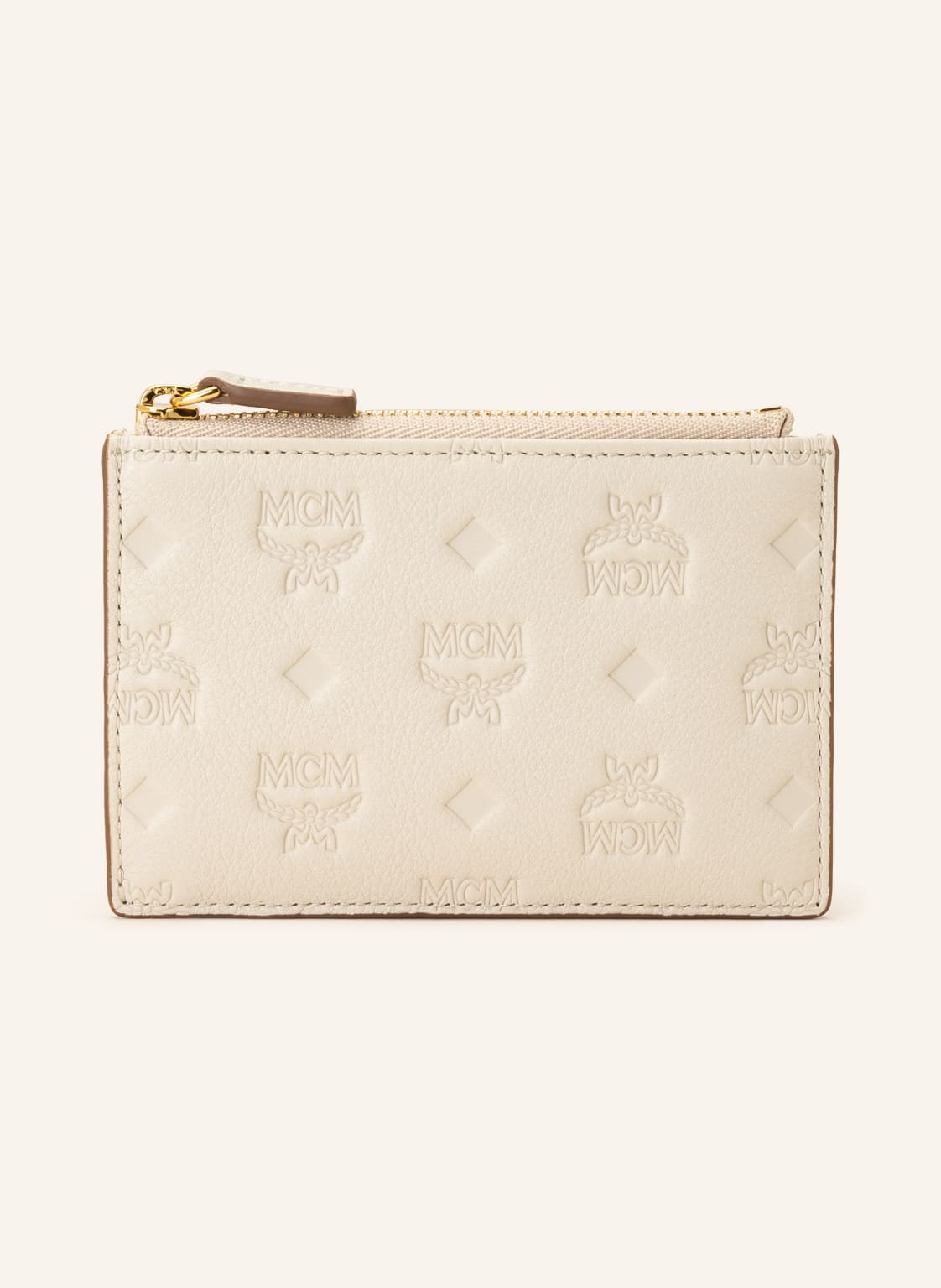 Image of Mcm Kartenetui Aren Mit Münzfach beige
