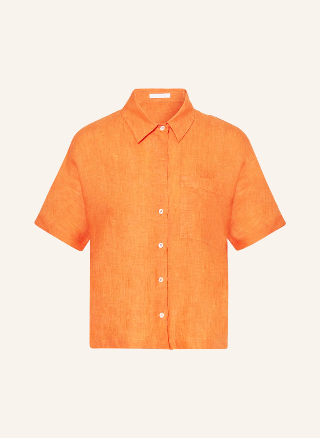 Image of Robert Friedman Hemdbluse Aus Leinen orange