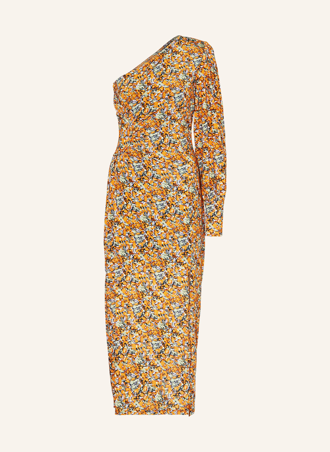 Image of Gestuz One-Shoulder-Kleid Odagz orange