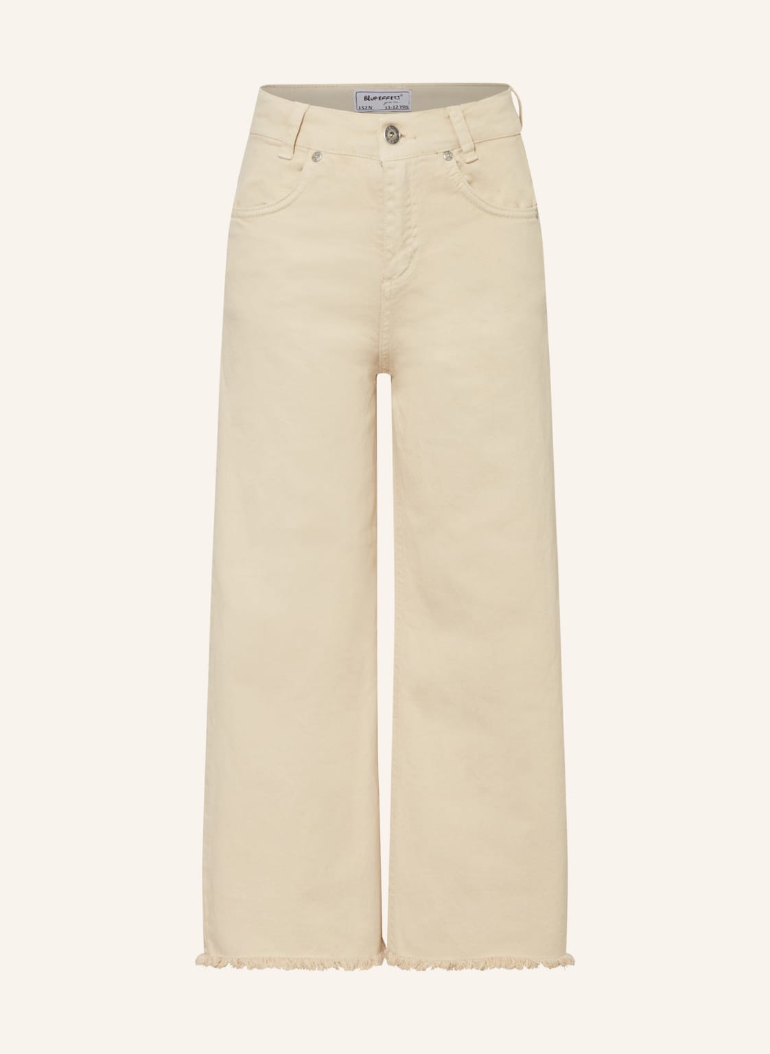 Image of Blue Effect Jeans-Culotte beige