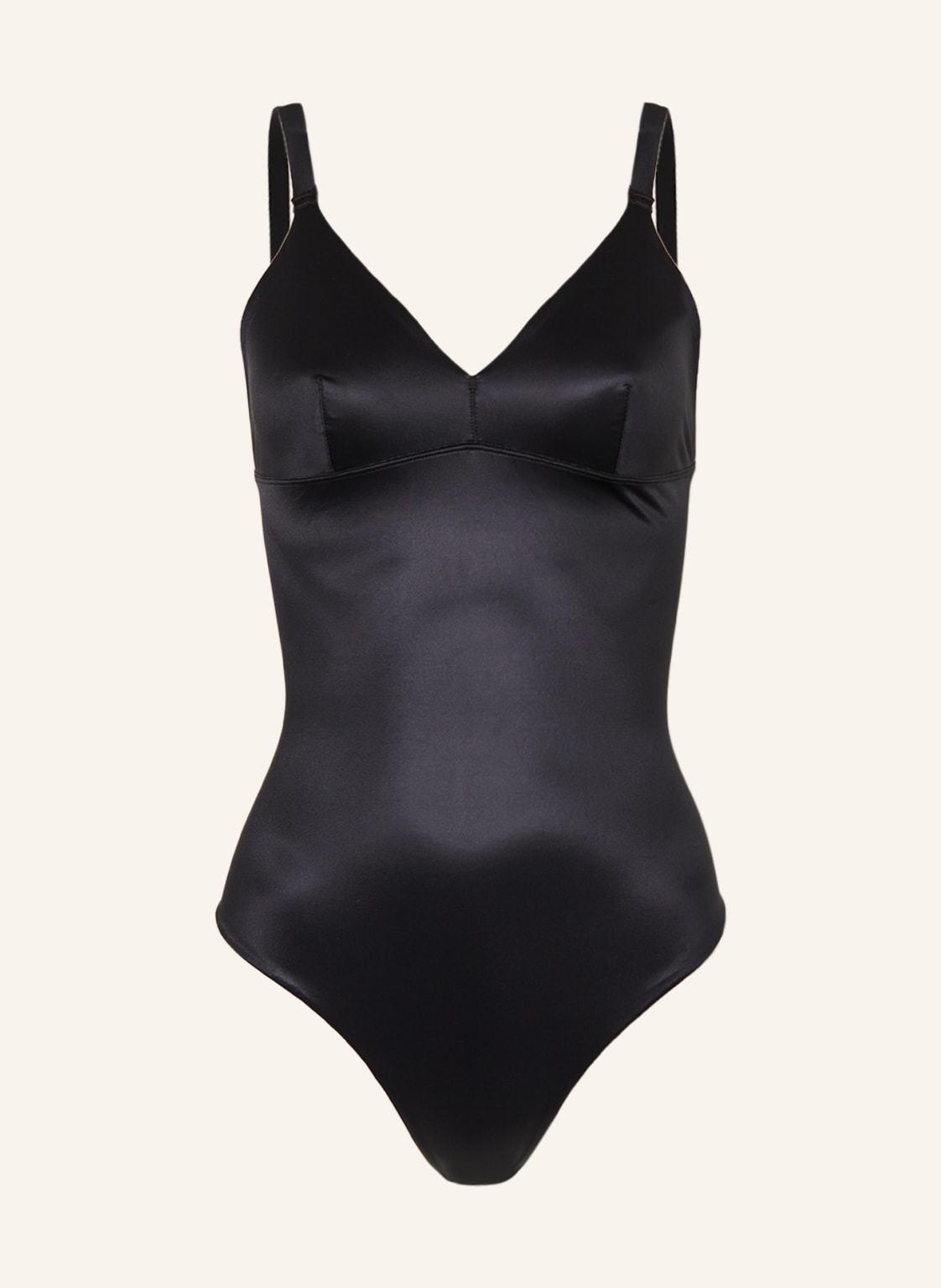 Image of Spanx Shape-Body Aus Satin schwarz
