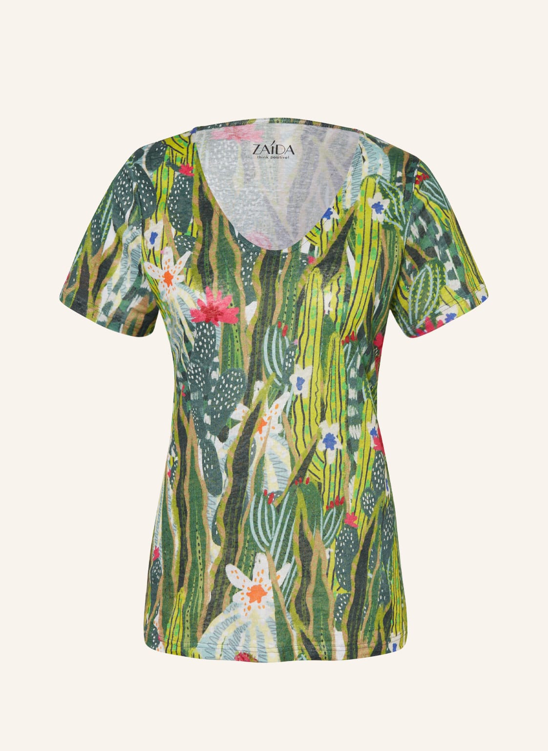 Image of Zaída T-Shirt Aus Leinen gruen