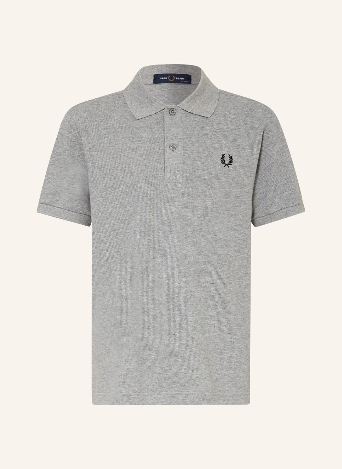 Image of Fred Perry Piqué-Poloshirt grau