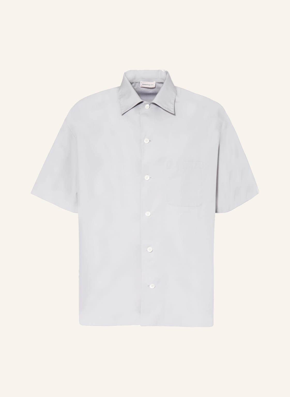 Image of Alexander Mcqueen Resorthemd Comfort Fit grau