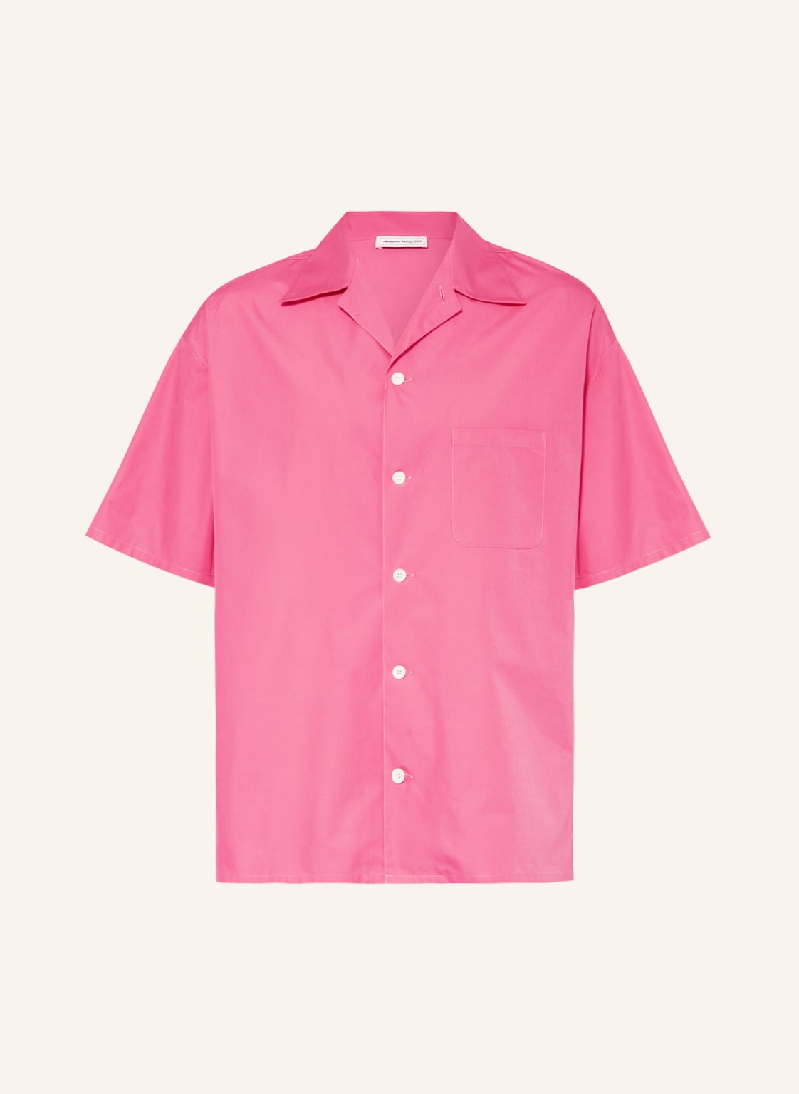 Image of Alexander Mcqueen Resorthemd Comfort Fit pink