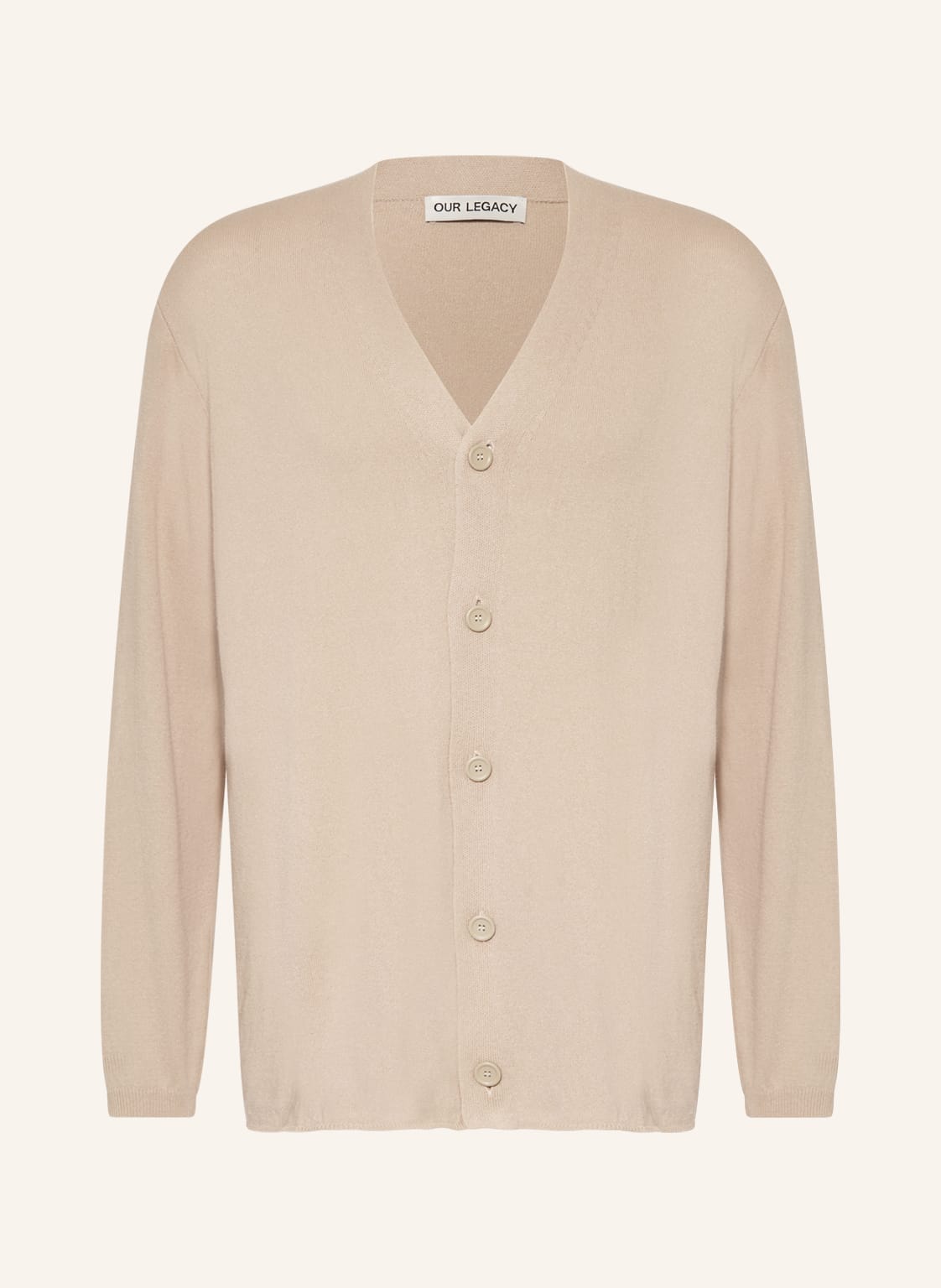 Image of Our Legacy Strickjacke Aus Seide beige