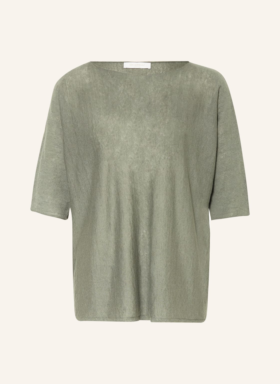 Image of Antonelli Firenze Strickshirt Mit Leinen gruen